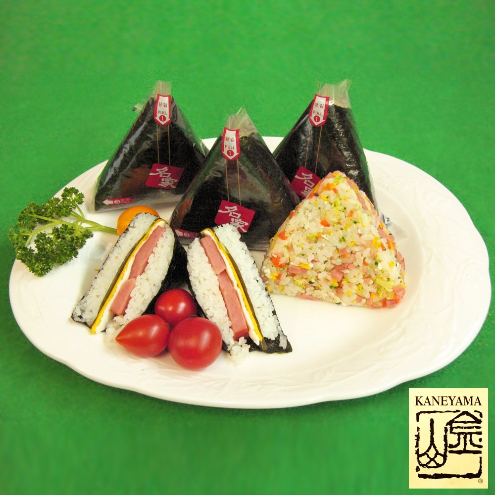 Kaneyama Seaweed Wrappers for Triangular  ''Onigiri '' Rice Ball Starter Kits (50 Sheets with Mold)