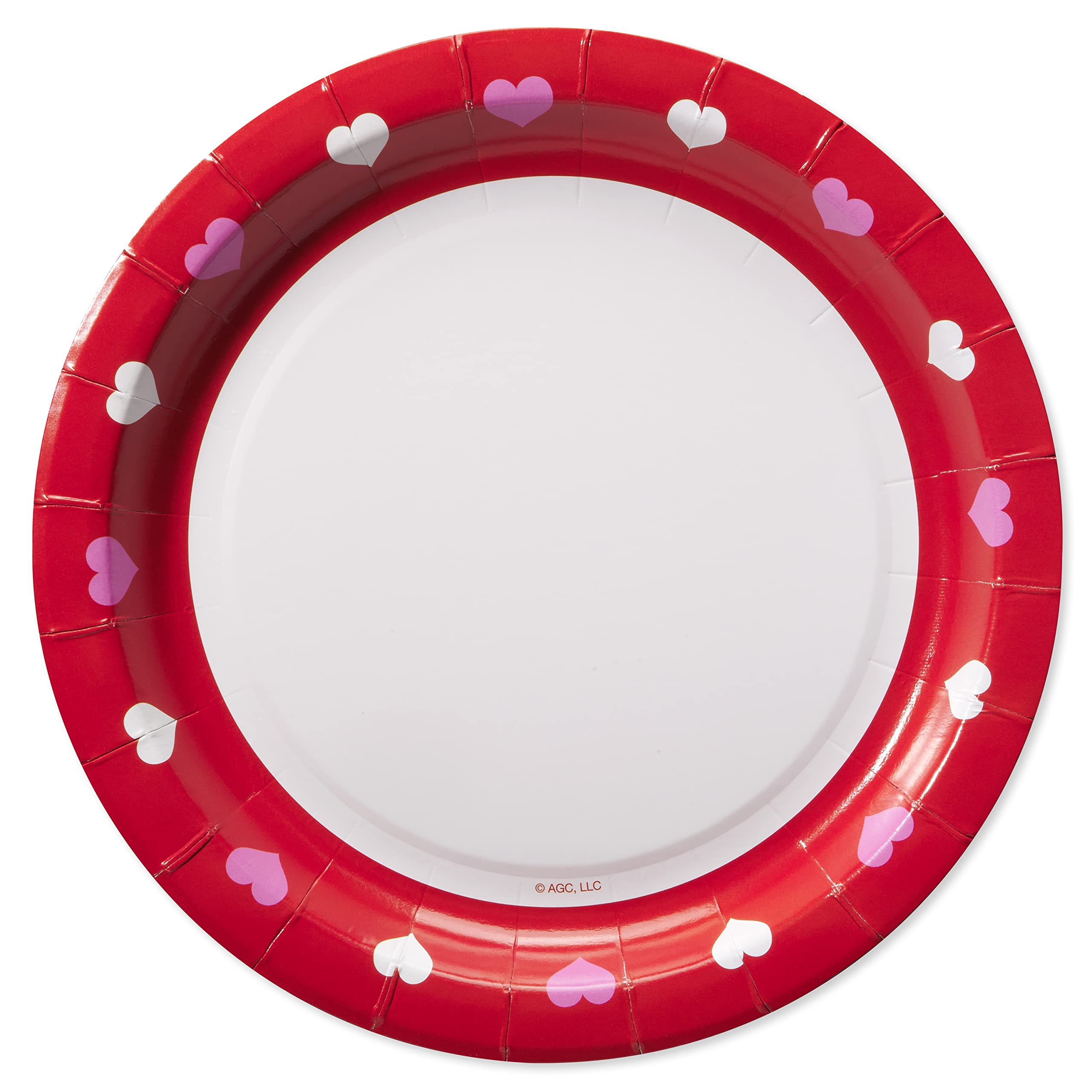 American Greetings 36-Count 7 In. Valentines Day Party Supplies, Dessert Plates