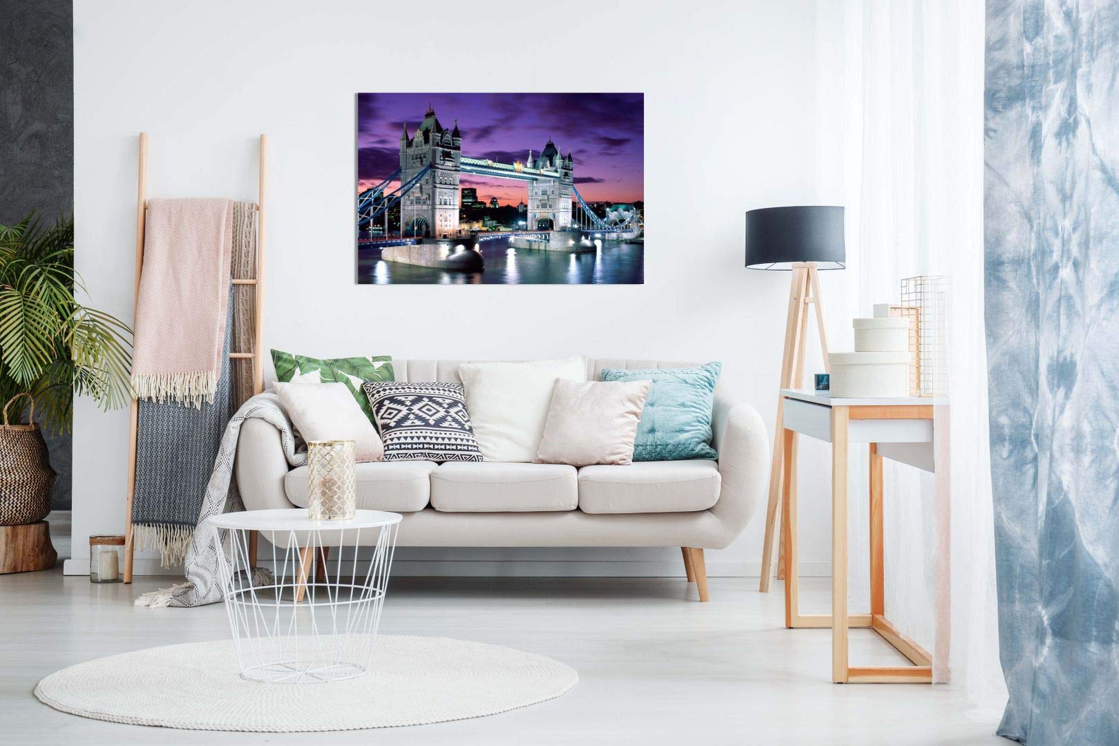 London Tower Bridge Canvas Wall Art Picture Print (18X12)