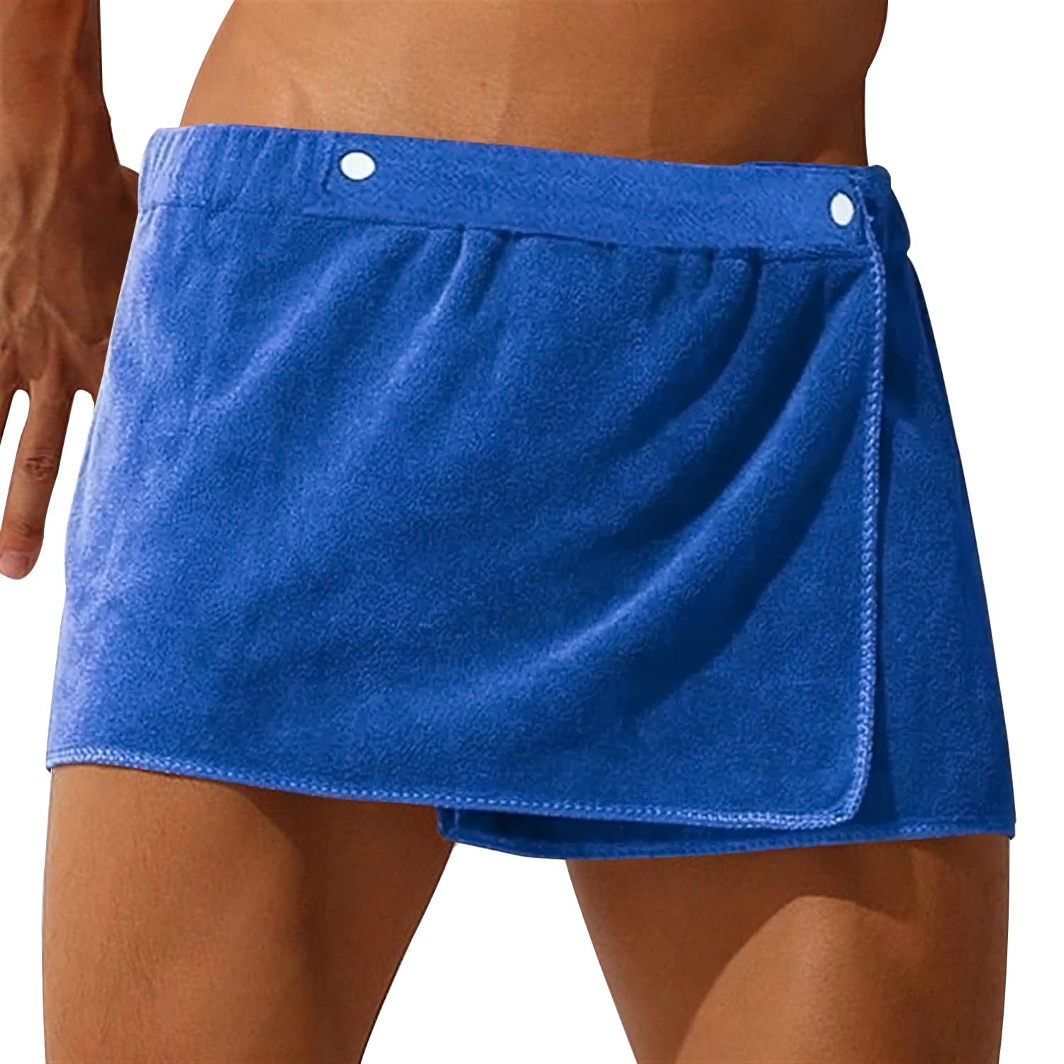 Liplopbest Men Boys Soft Wearable Bath Towel Short Pants Adjustable Mircofiber Towel Pool Beach Spa Bathing Shower Cover Up Wrap