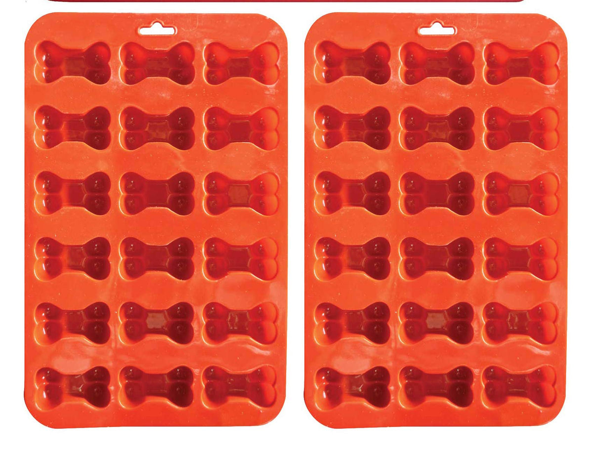 2 Pack Value Silicone Molds Pet Mini Treat Bones, Animal Bones For Homemade Dog & Cat Treats, Baking Chocolate Candy, Oven Micro