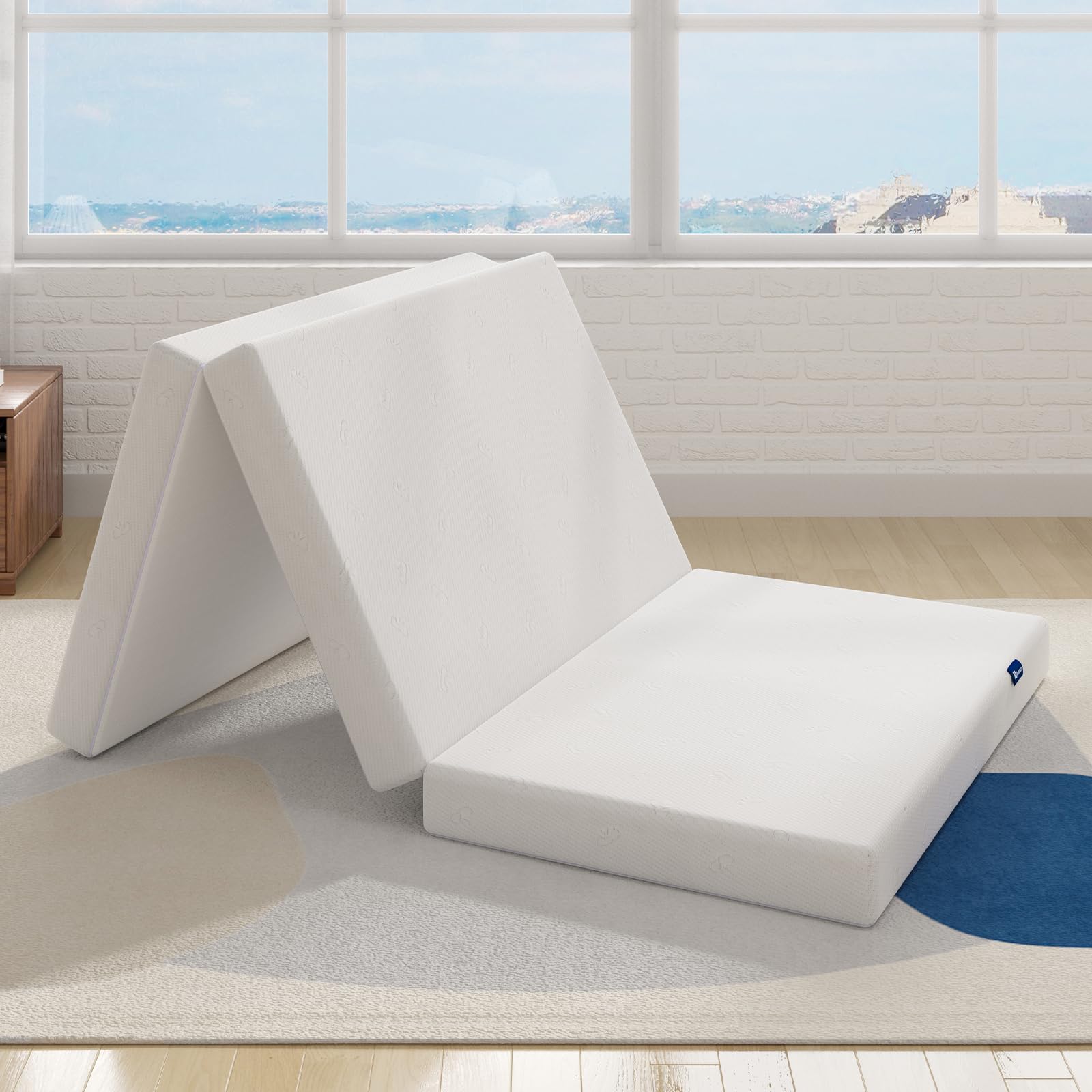 Avenco Folding Mattress, 4 Inch Trifold Mattress, Full Size Folding Mattress For Indoors, Rv/Camper Van, Travel, Camping, Guest