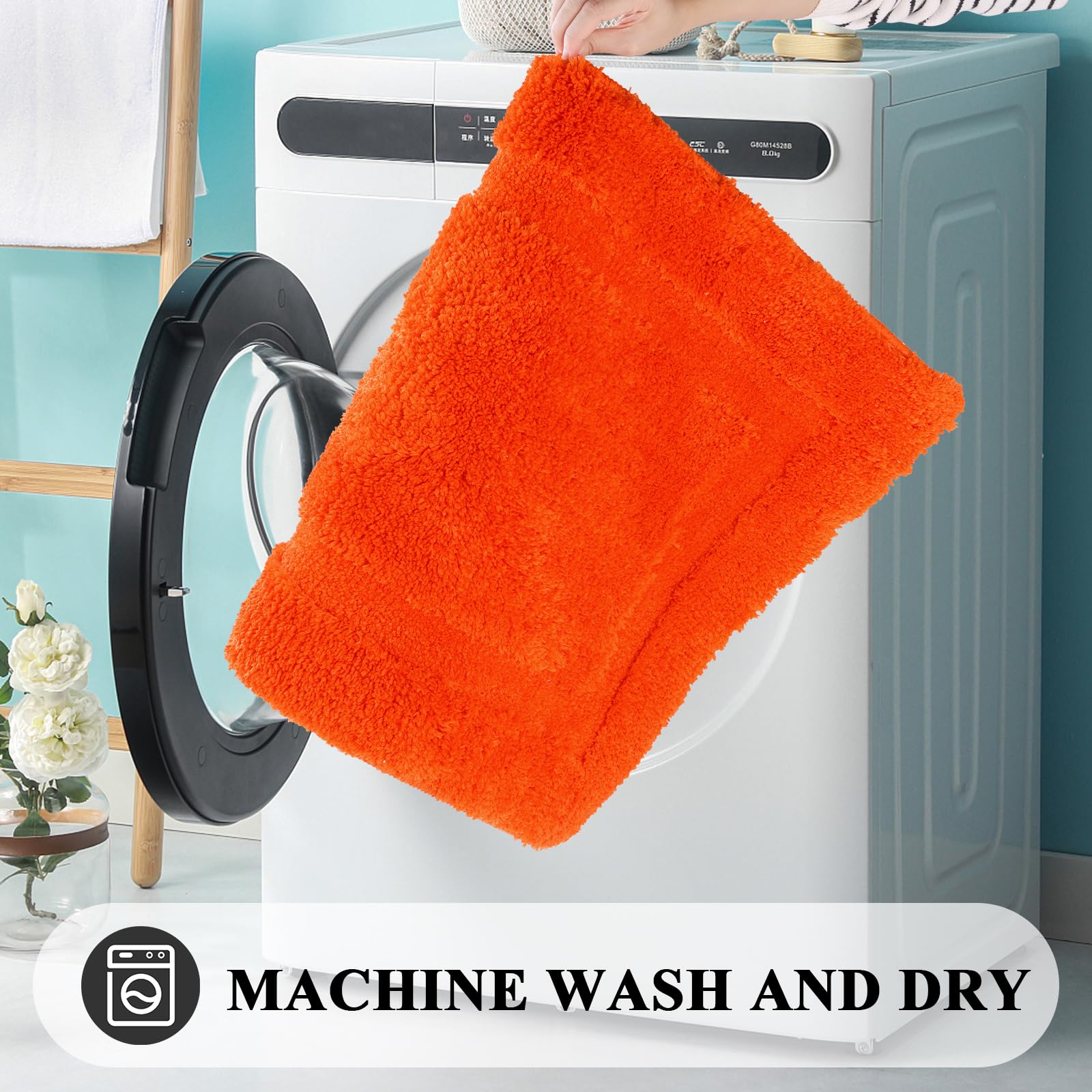 Shacos Super Soft Bathroom Rug Runner Mat 20''X47'' Non Slip Bath Rug Microfiber Absorbent Shower Mat Long Bathroom Floor Rug Ma