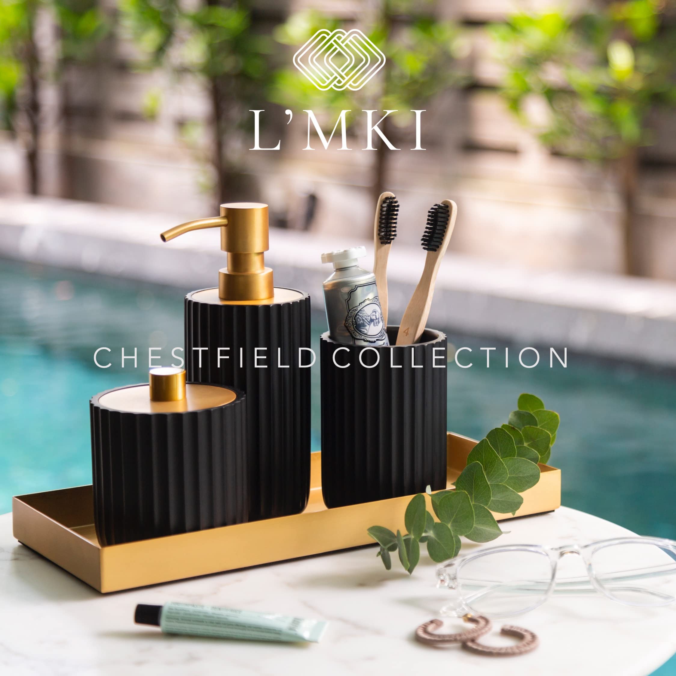 Bathroom Accessory Set, Gold Bathroom Accessories, Matte Black Bathroom Accessories Sets Complete, Bathroom Assesssories Set, Fa