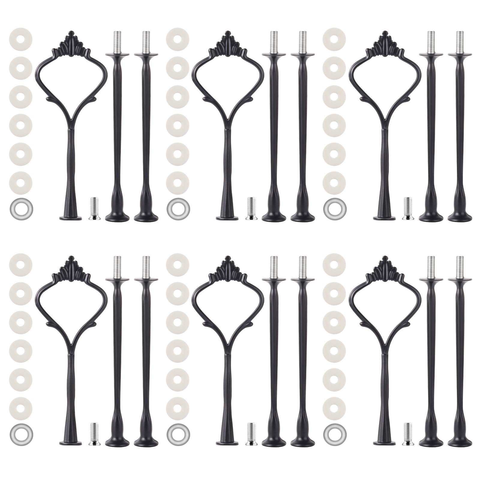 6 Set Tiered Tray Hardware For Cake Stand Mold Crown 3 Tier Cake Stand Fittings Hardware Holder For Wedding And Party Making Res