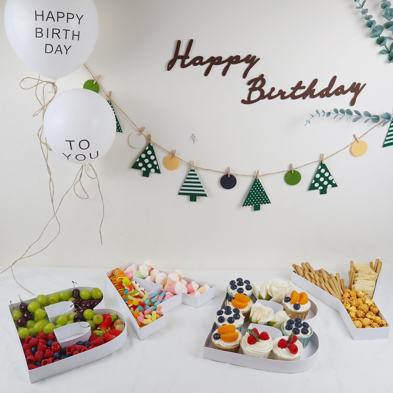 10A Shaped Cardboard Letter Mache Chocolate Sweets Candy Container Box (White,A )
