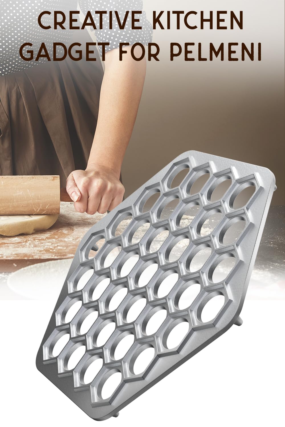 Russian Ravioli Maker Dumplings Mold - Pelmeni Metal Mold - Siberian Pelmeni Meat - Dumpling Maker Machine - Ravioli Cutter 1302