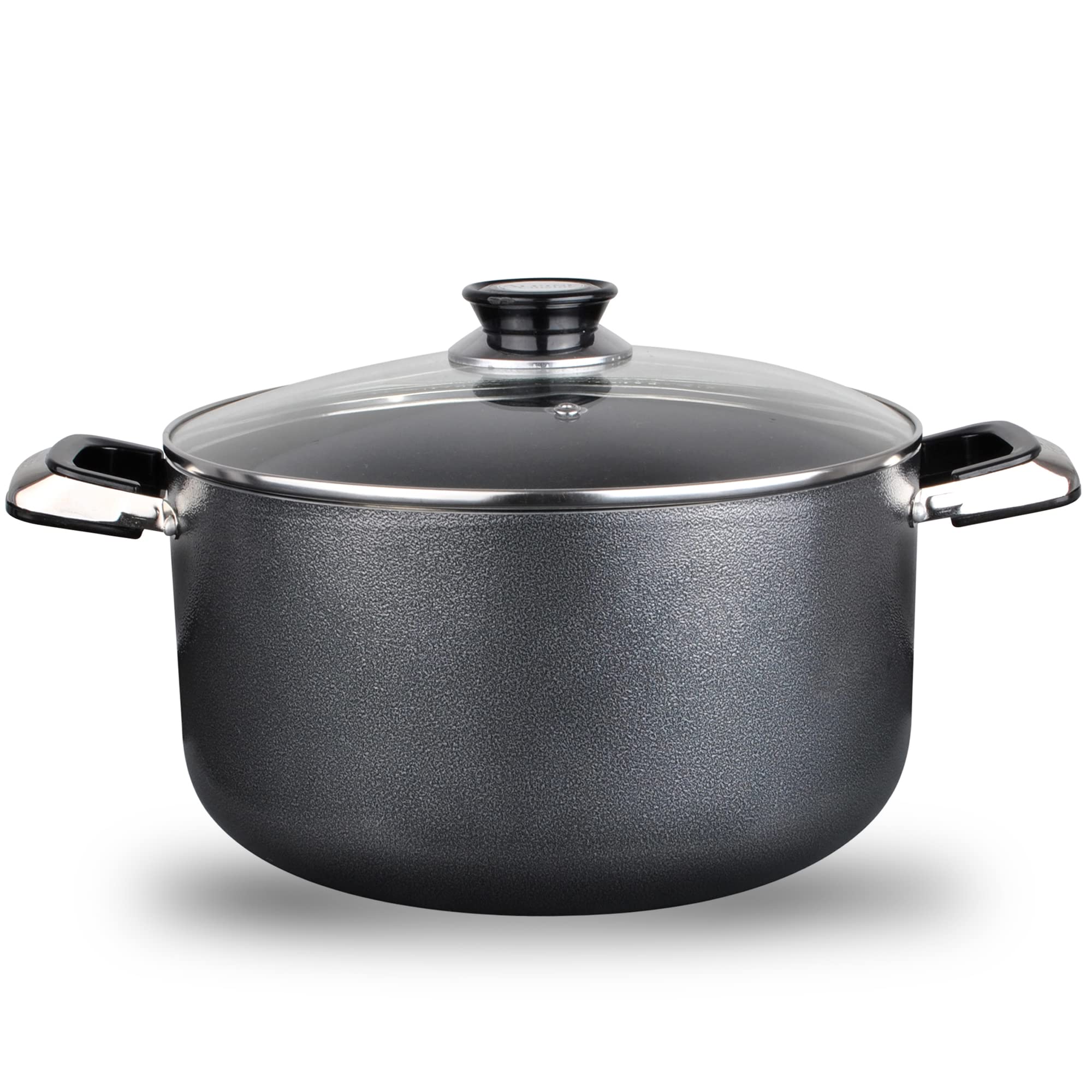 Aramco Alpine Gourmet Aluminum Non-Stick Coating Dutch Oven, 10 Quart, Silver/Gray