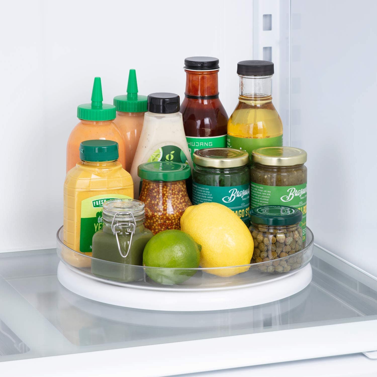Youcopia Fridgeview Fridge Turntable, Lazy Susan Organizer For Refrigerator Storage, 11    , White
