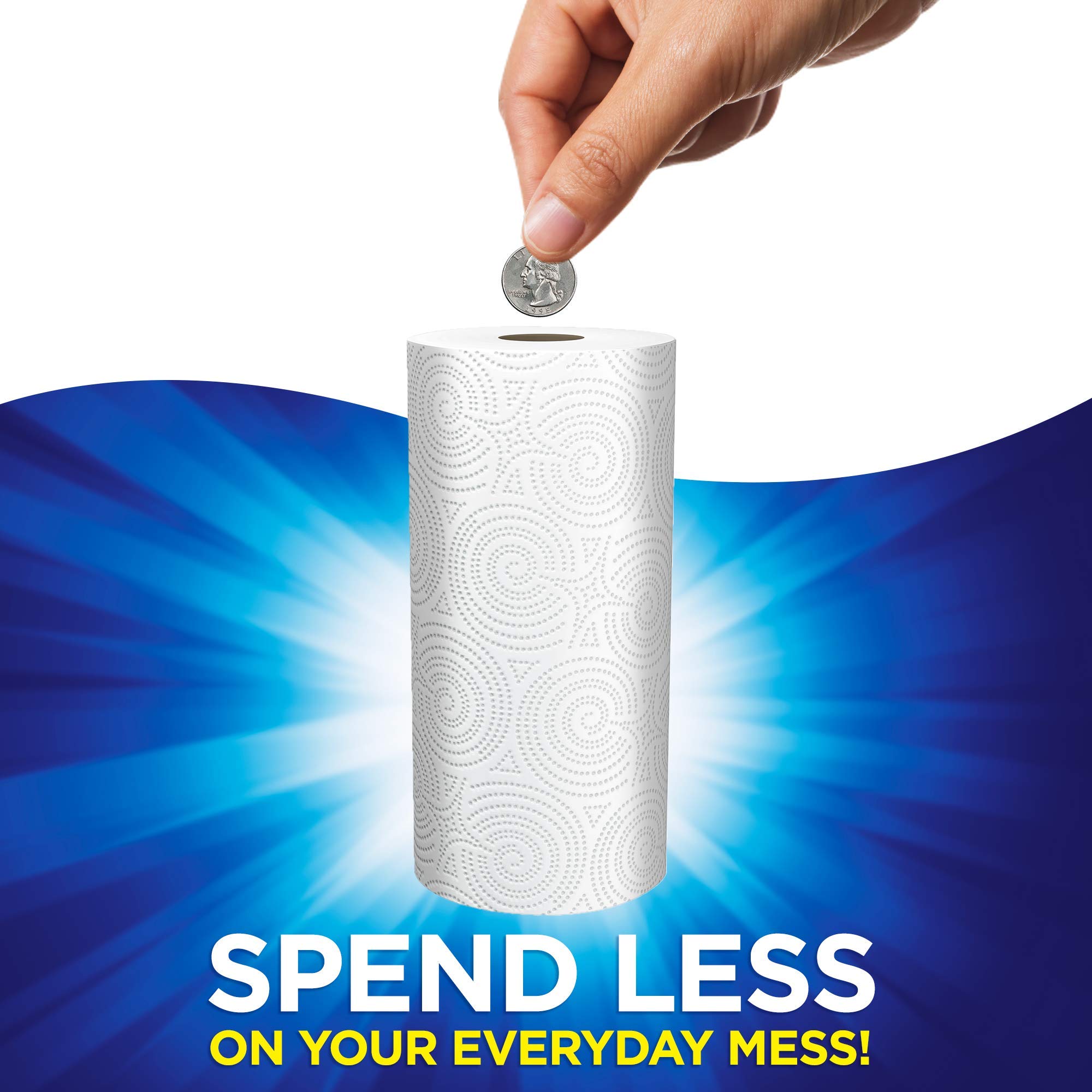 Sparkle Pick-A-Size Paper Towels, 8 Mega Rolls = 13 Regular Rolls, Everyday Value Paper Towel With Full And Half Sheets