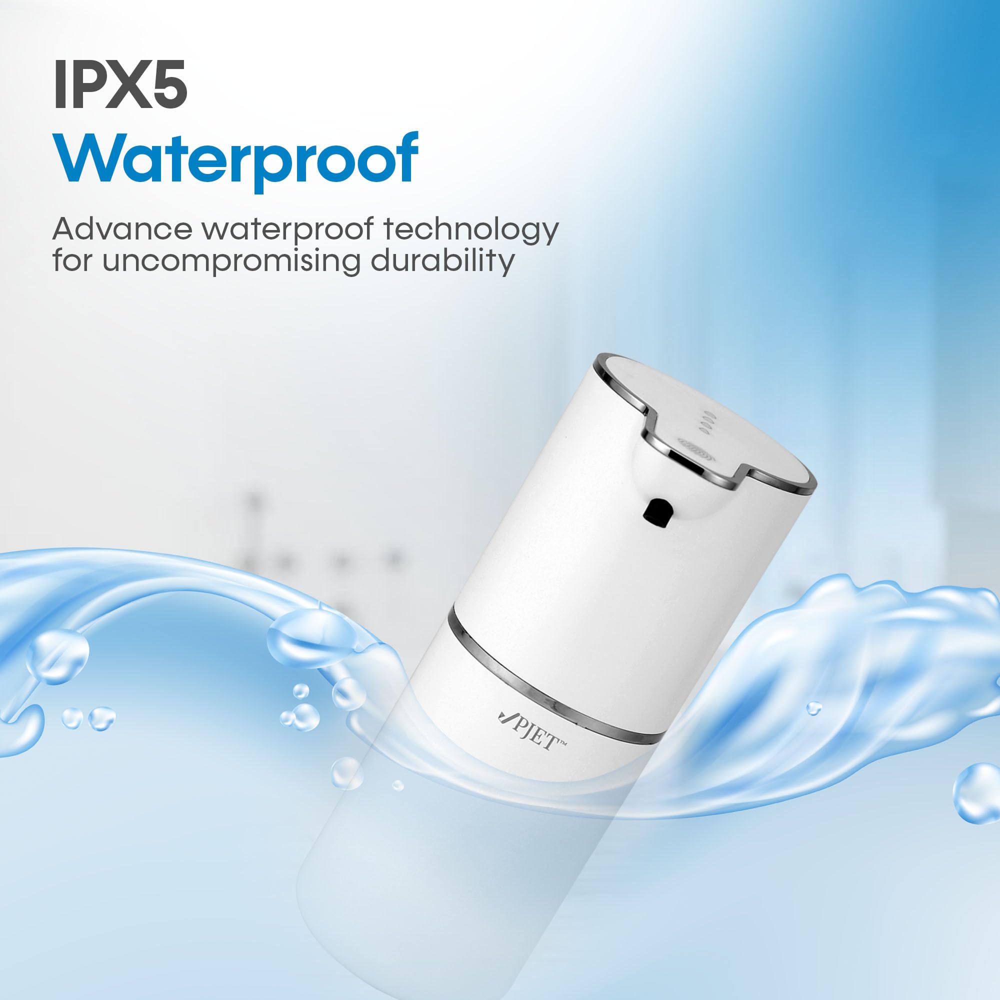 Pjet Automatic Foam Handwash Dispenser | Smart Touchless Soap Holder For Bathroom, Office, Kitchen (350 Ml) Plastic