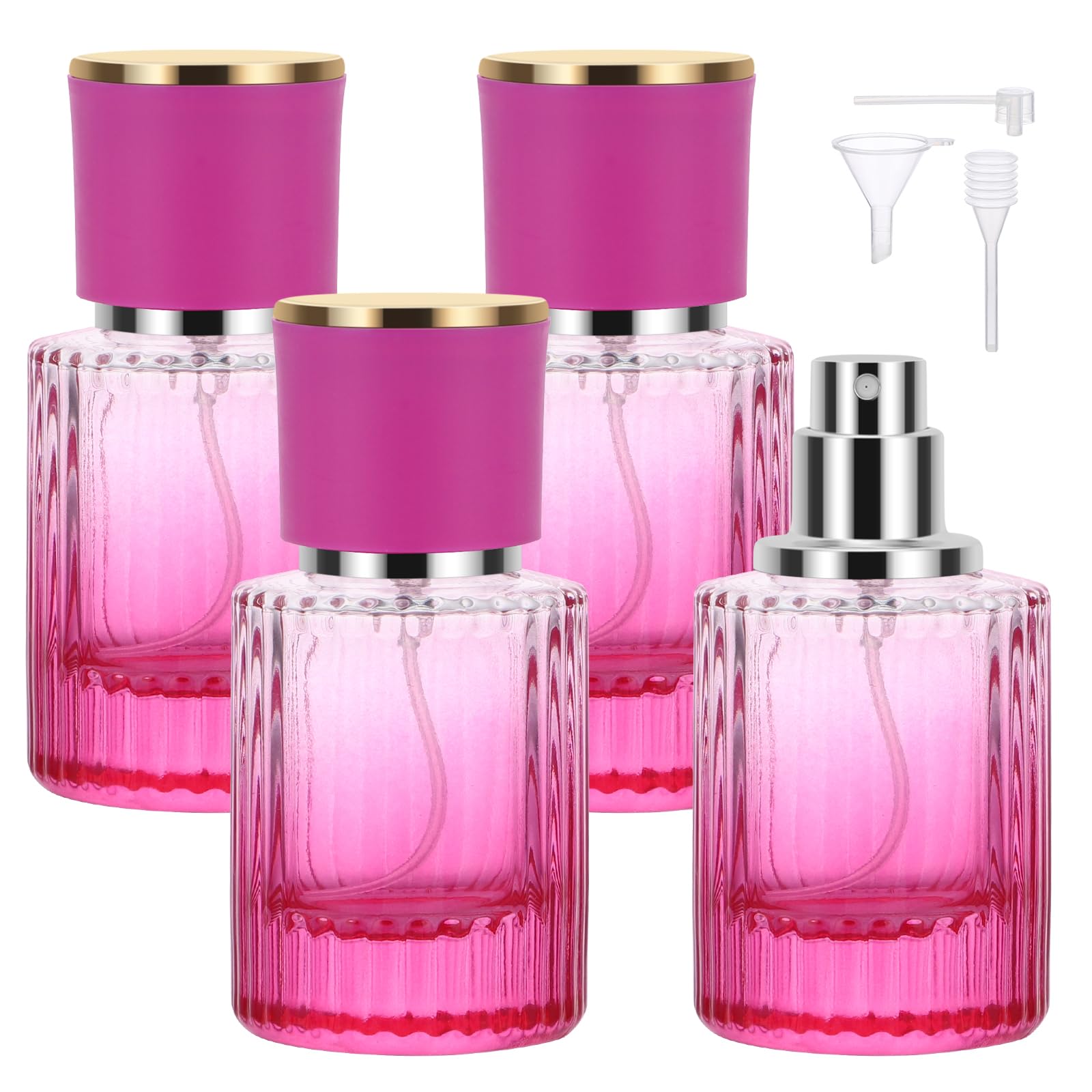 Segbeauty 30Ml Travel Perfume Spray Bottle, 1Oz Refillable Liquid Bottles Empty, Pack Of 4 Cologne Atomizer Sprayer For Perfume,