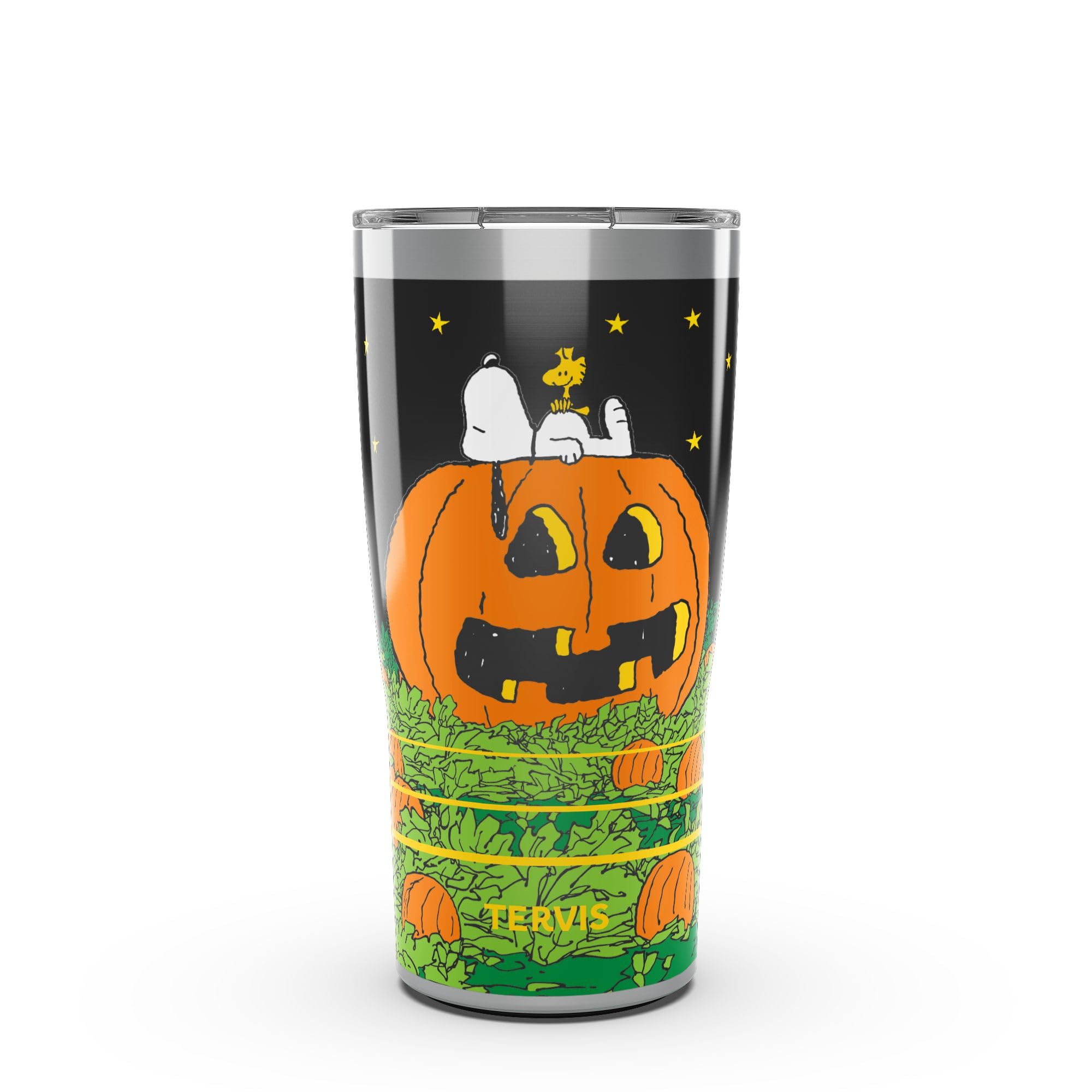 Tervis Traveler Peanuts  Great Pumpkin Fright Made in USA Double Walled Insulated Tumbler Travel Cup Keeps Drinks Cold & Hot, 2