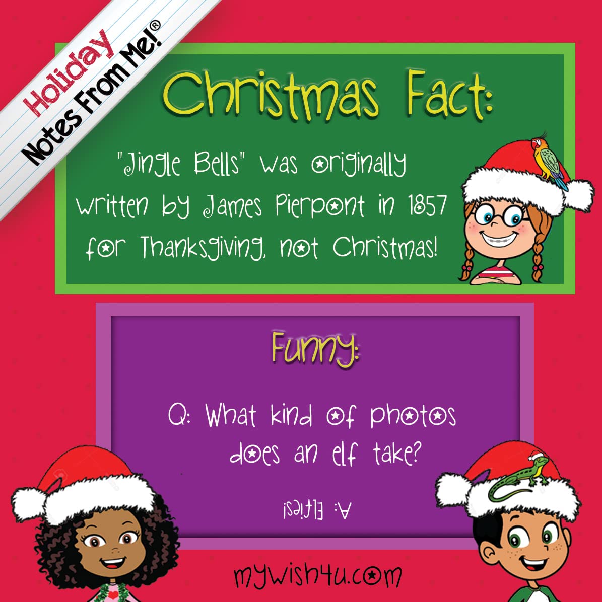 Notes From Me! Lunch Box Notes For Kids - 50 Colorful Tear-Off Notes With Fun Facts, Jokes, And Riddles To Make Mealtime Fun And