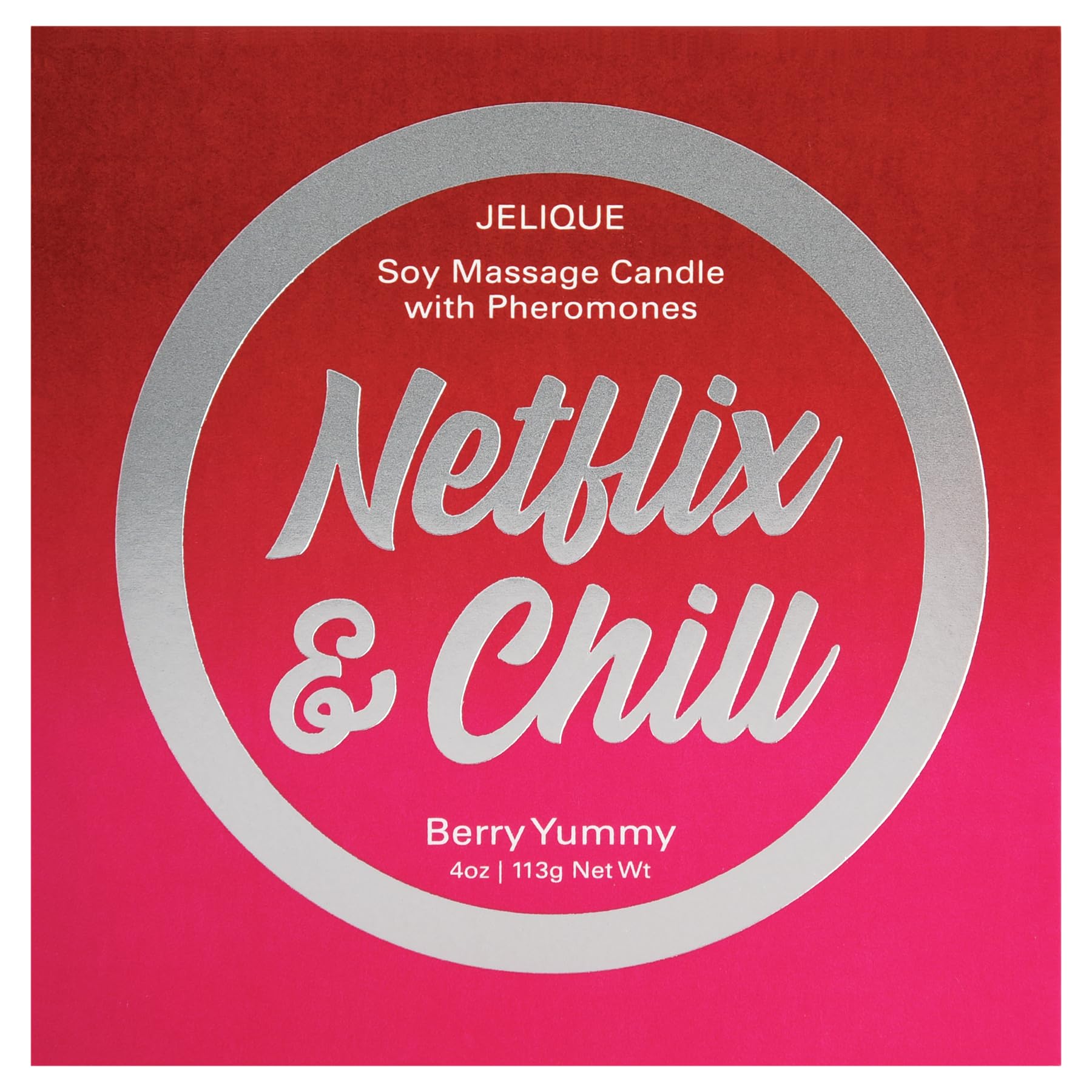 Classic Brands LLC 77462: Massage Candle Netflix & Chill Berry 4Oz