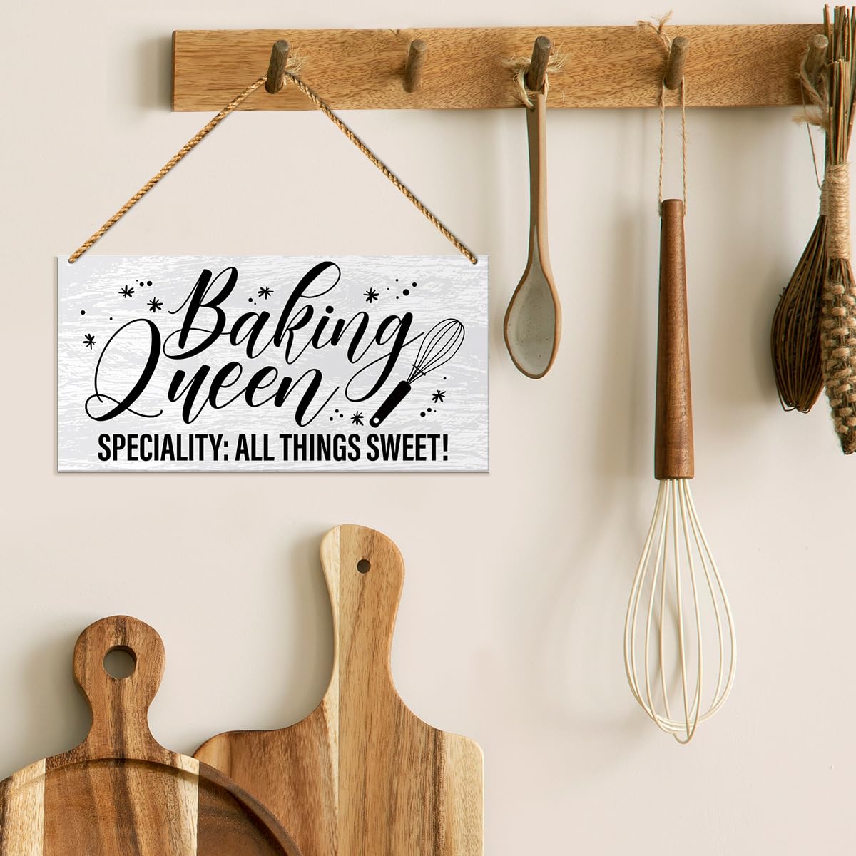 Kitchen Baking Wood Sign Gifts, Birthday Christmas Mothers Day Cooking Gifts, Best Cook Ever Gifts, Baking Gifts For Women Mom B