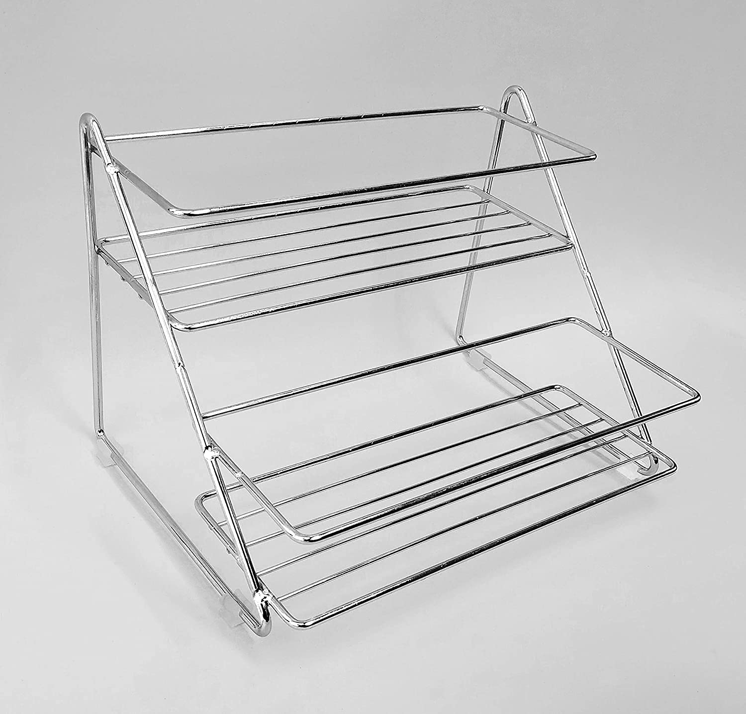 12For Collection Stainless Steel Spice 2 Step Trolley Container Organizer Organiser/Basket For Boxes Utensils Dishes Plates For 