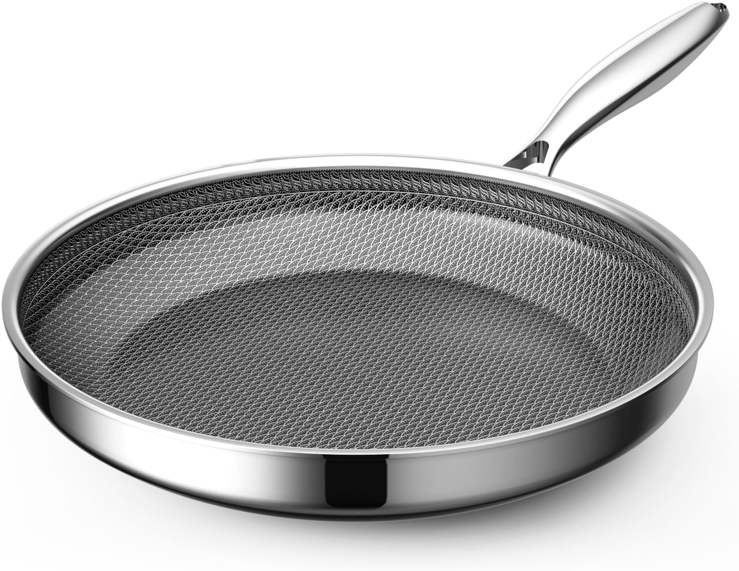 ZEROPAN Hybrid Nonstick 12 Inch Frying Pan,Non stick Frying Pan,StayCool Handle, DishwasherFriendly, OvenSafe Up to 600F, Ind