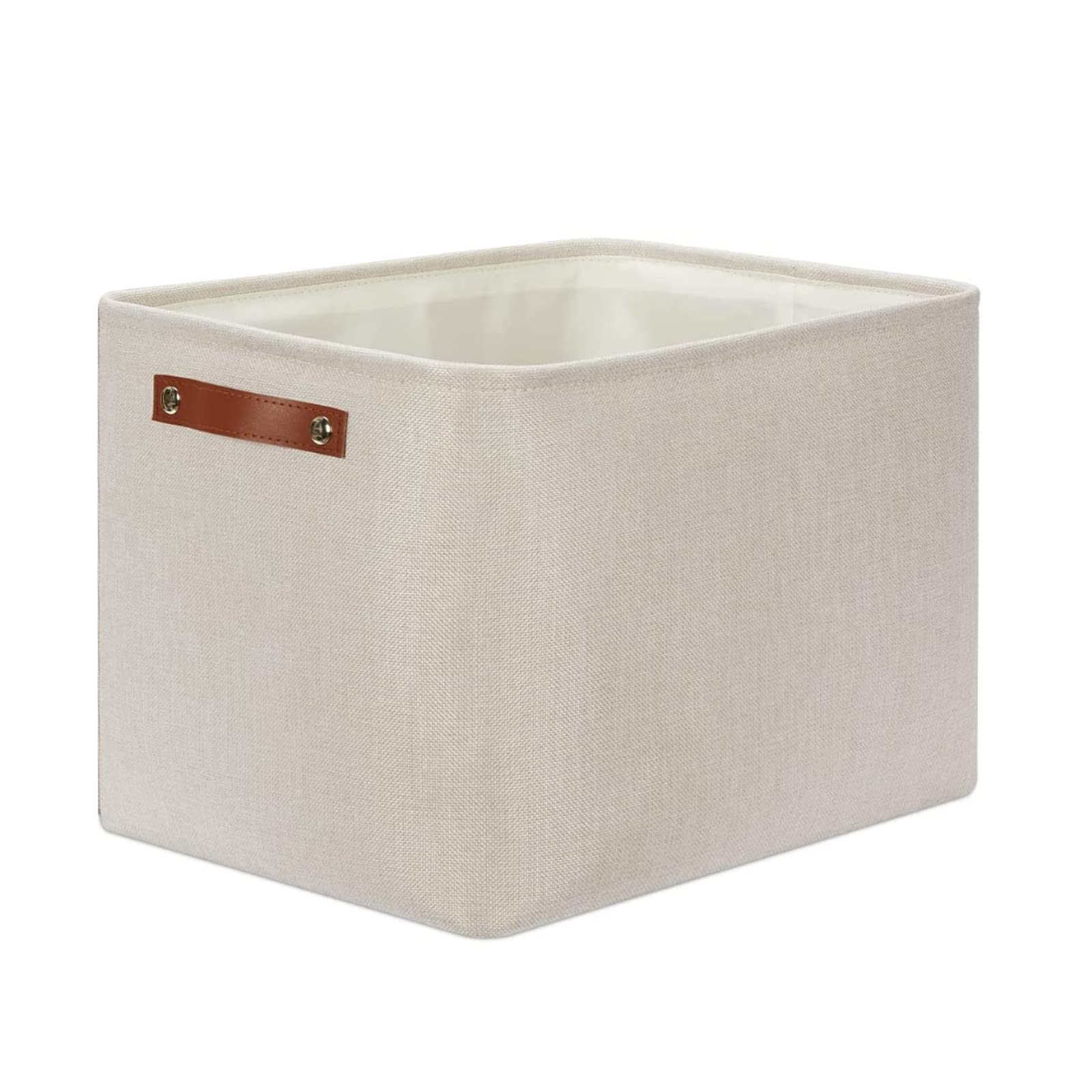 Dullemelo Storage Baskets Large 16''X12''X12'' Tall Rectangular Baskets Fabric Storage Bins For Organizing [1 Pack] Collapsible