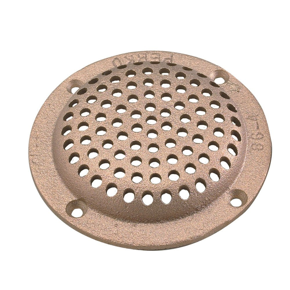 Perko 6'' Round Bronze Strainer Made In The Usa