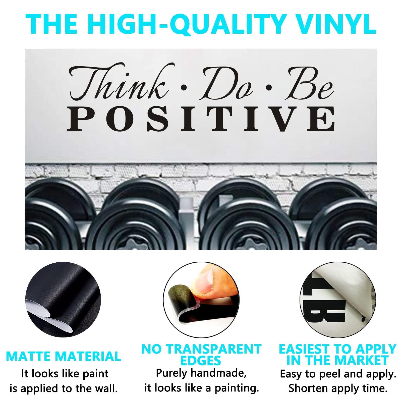 Anfigure Office Quotes Wall Stickers: Inspirational Gym Vinyl Art Wall Decals For Garage Classroom School Workspaces - Think Do