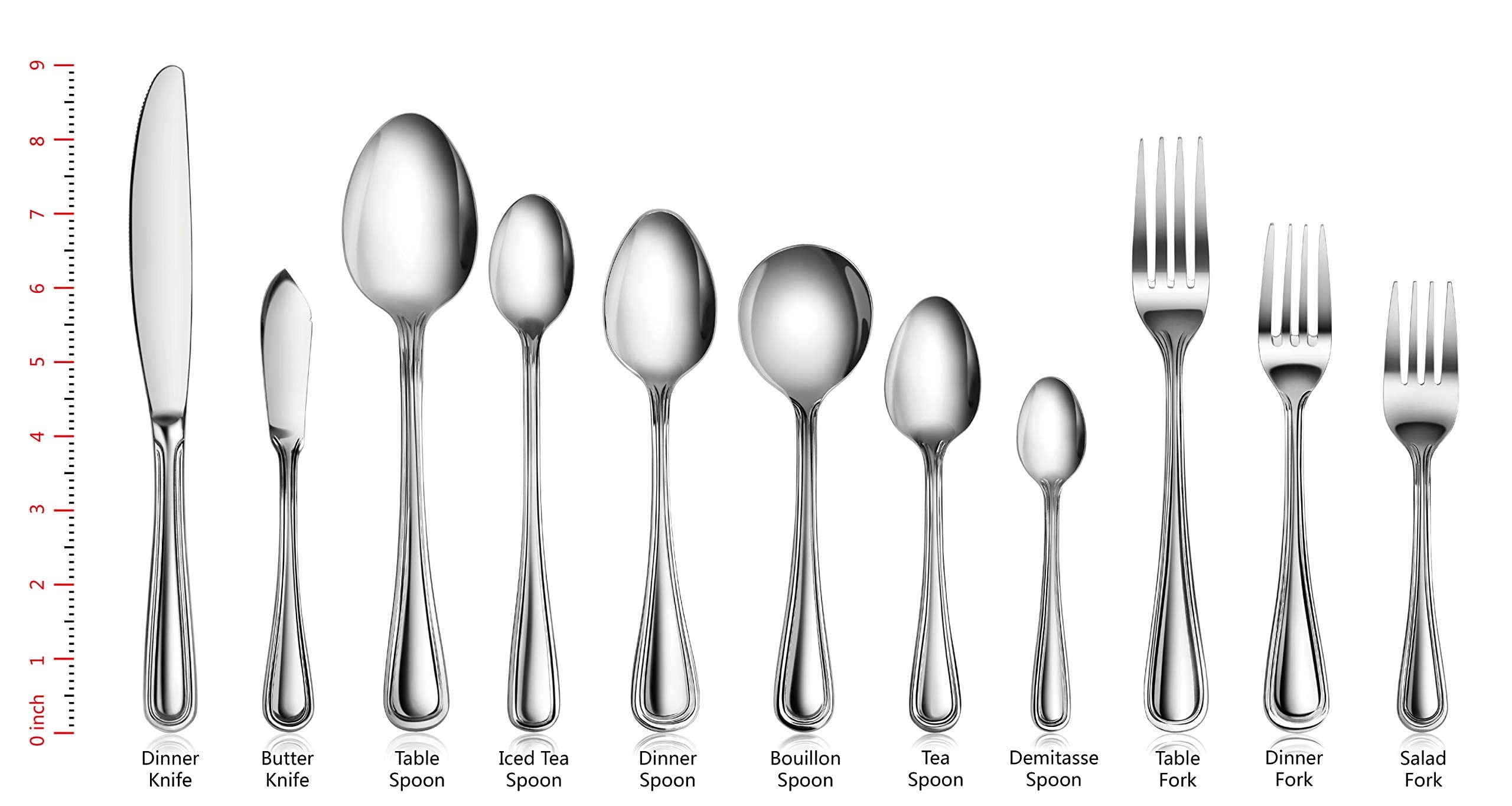 New Star Foodservice 58123 Slimline Pattern, 18/0 Stainless Steel, Dinner/Dessert Spoon, 7.25-Inch, Set Of 12
