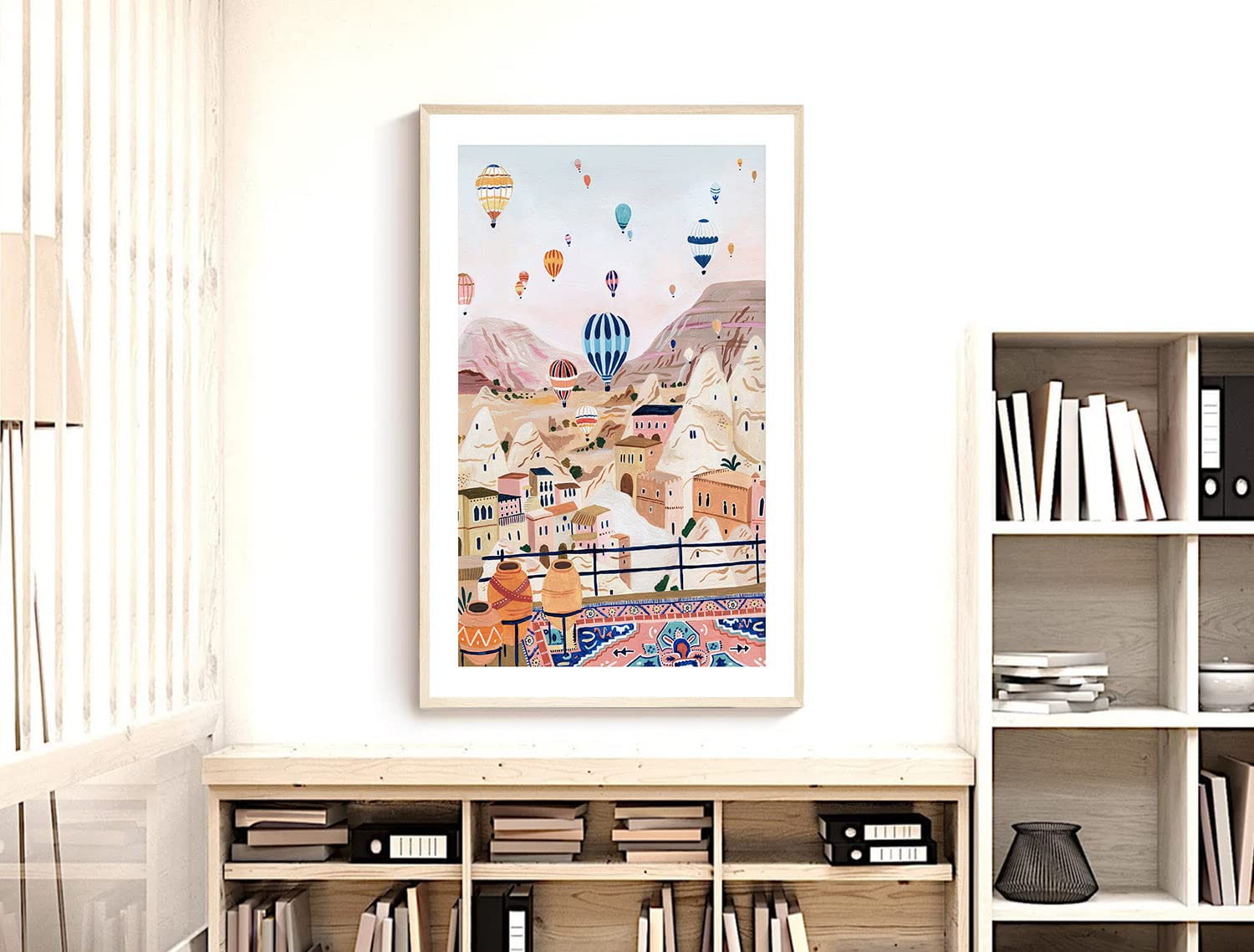 Nationcog Cappadocia, Turkey Art Print, Hot Air Balloon Print, Travel Print, Travel Poster, Europe Print, Housewarming Gift (Unf