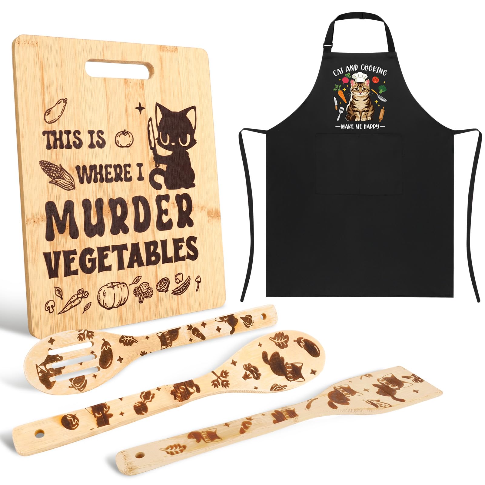 XLSXEXCL Funny Black Cat Gifts Set, Cat Gifts for Cat Lover