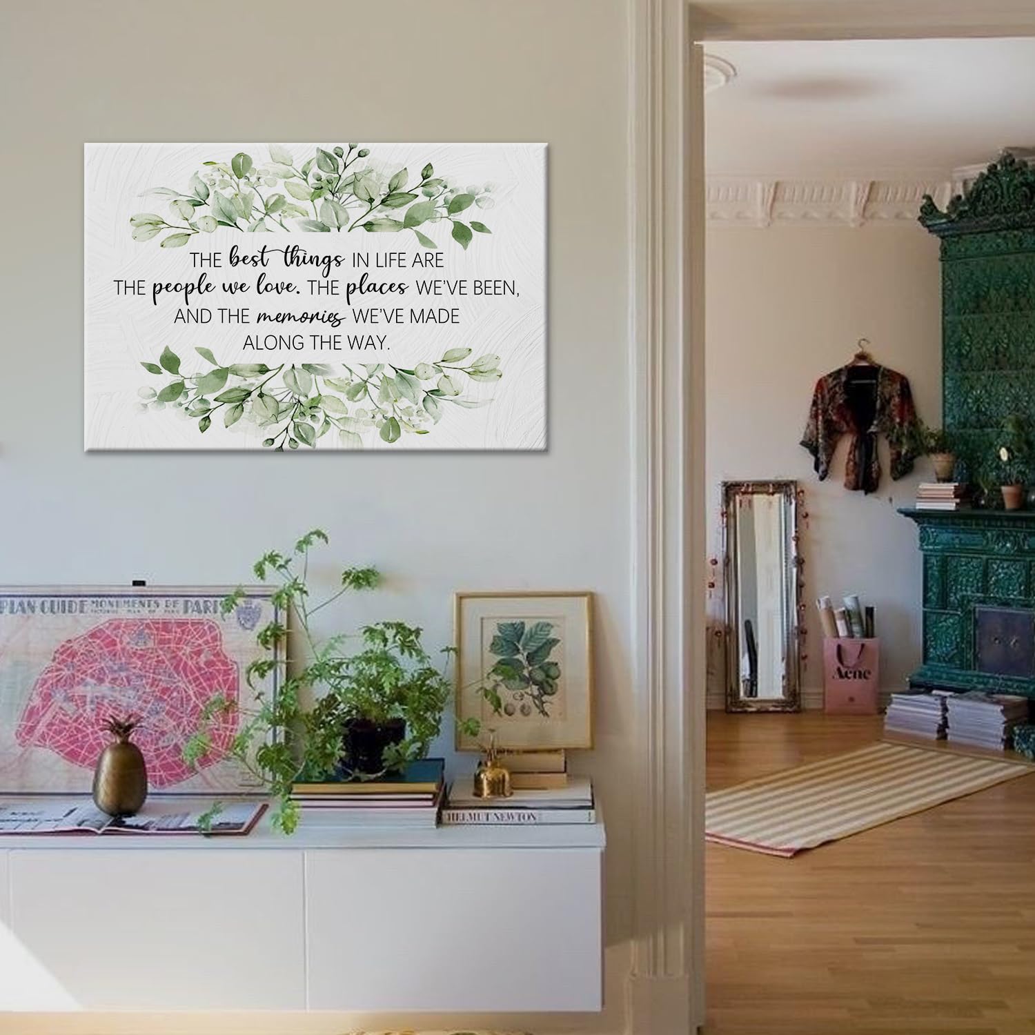 Biwsha Inspirational The Best Things Quotes Canvas Wall Art Prints Decor For Home Bathroom Bedroom Living Room Office