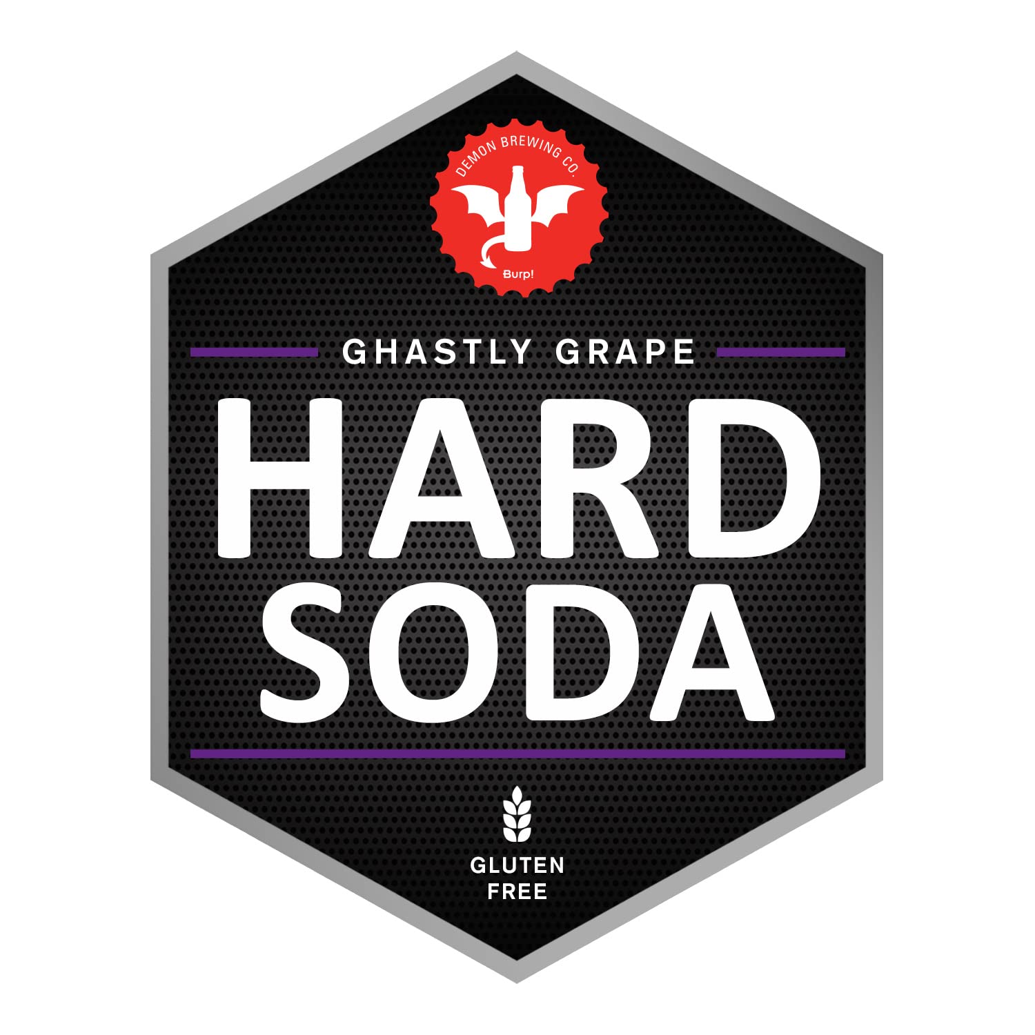 Brewdemon 1 Gal. Hard Grape Recipe Kit - Makes A Wicked-Good 5.0% Abv Batch Of Craft Brewed Hard Soda