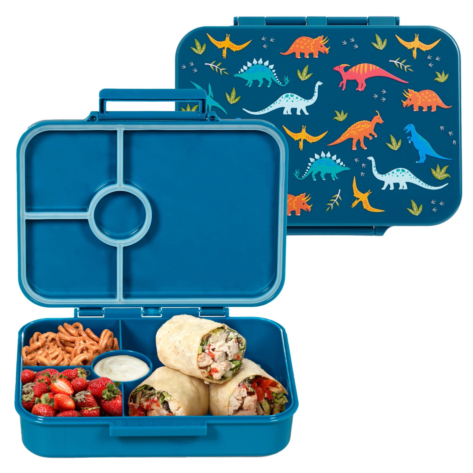 Wildkin Kids Bento Box For Boys And Girls, Features 4 Compartments, Leak Proof With Close Clasp Design, Ideal For Packing Snacks