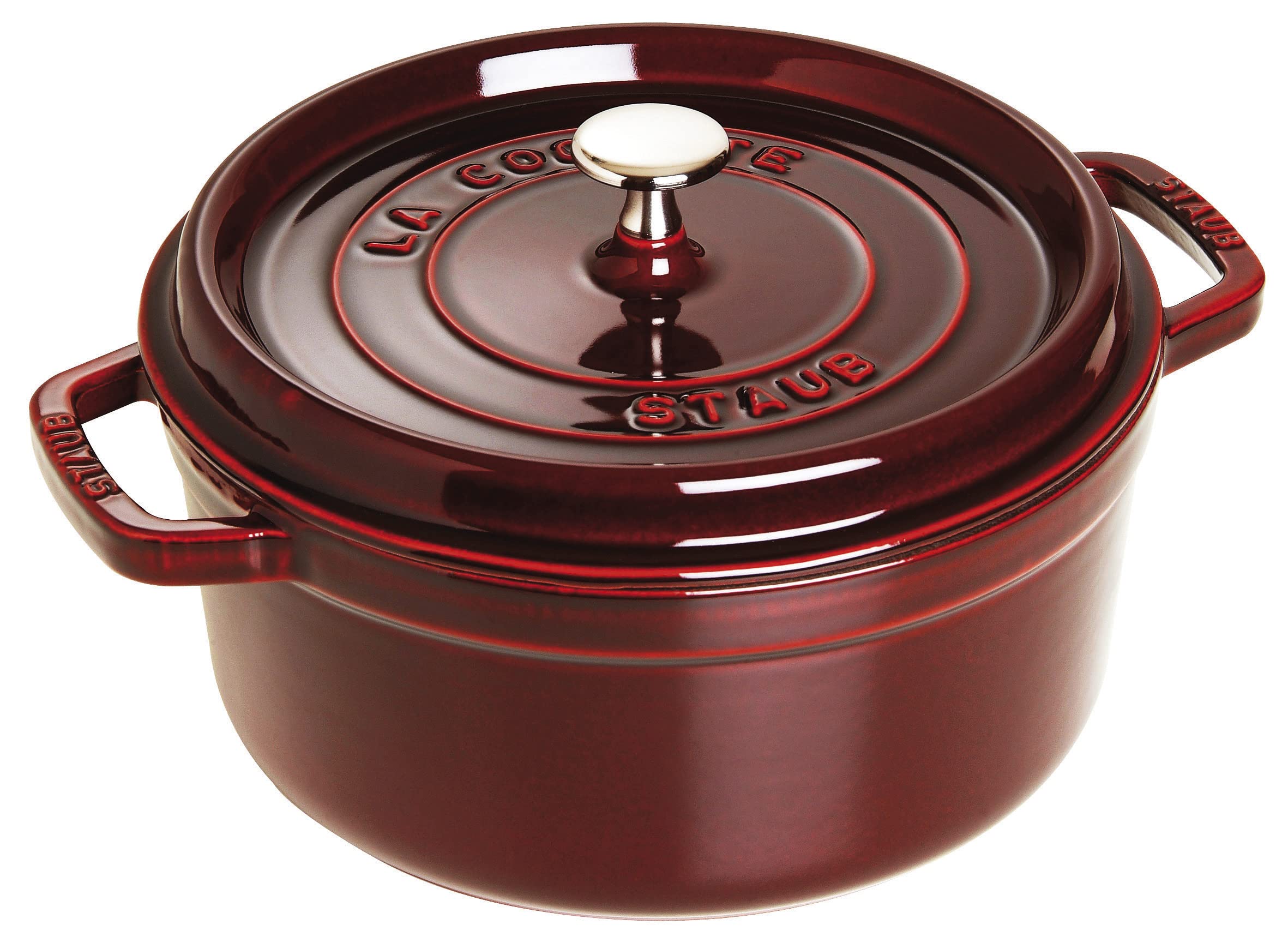 St. Andrew Press La Cocotte Round Casserole, 24Cm, Grenadine