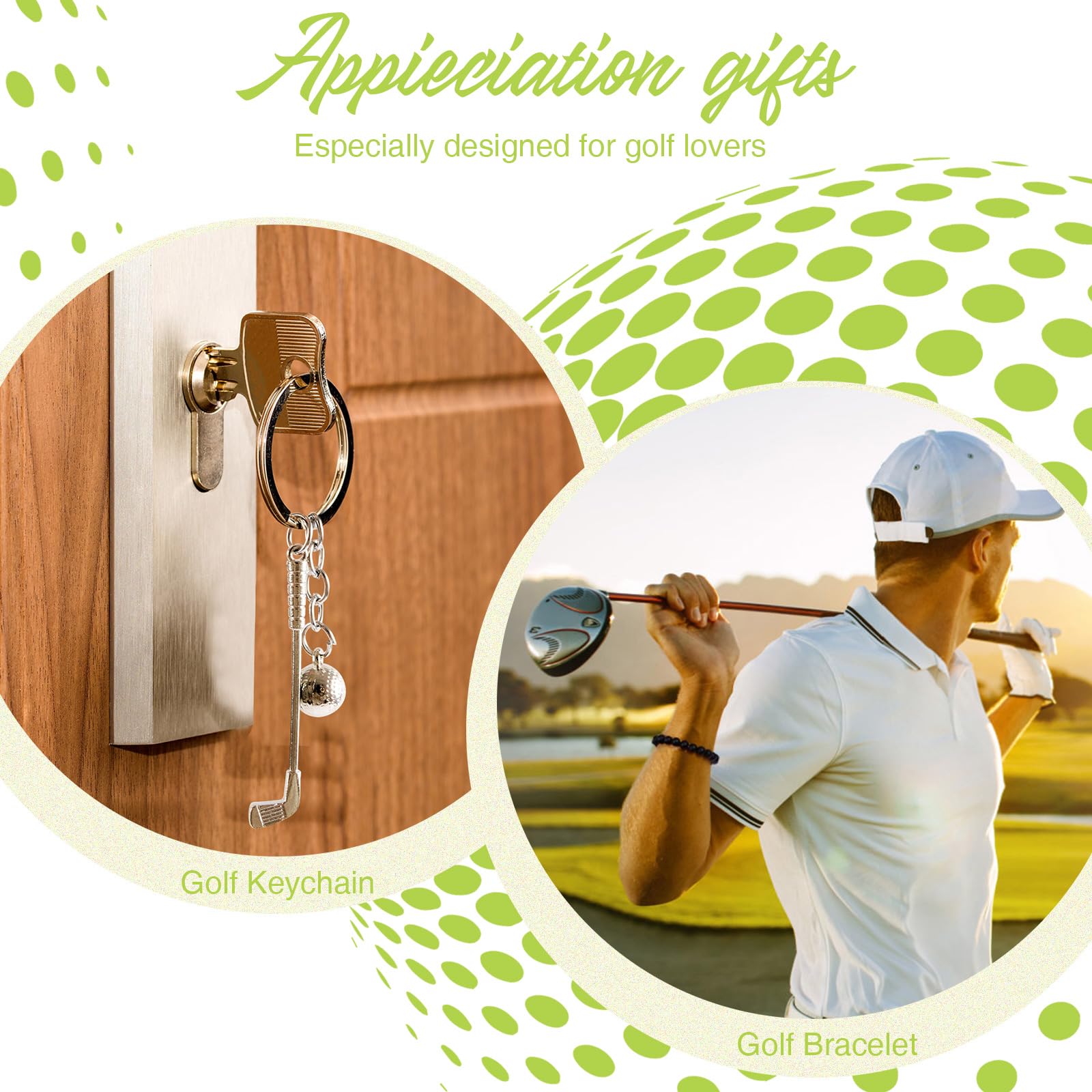 Cakka Golf Gifts For Men, 2024 9Pcs Cool Gifts For Golfer Basket Set Includes Tumbler Towel Socks Key Chain Bracelet Thanks Card