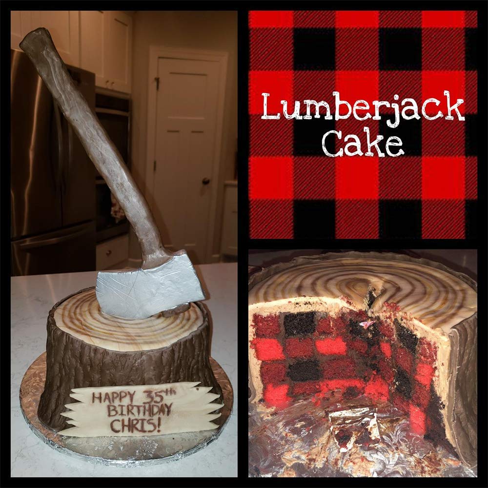 Set Of 2 Tree Bark Cake Fondant Mold Tree Stump Fondant Impression Texture Mat Wedding Lumberjack Cake Border Decorating Tool Ch