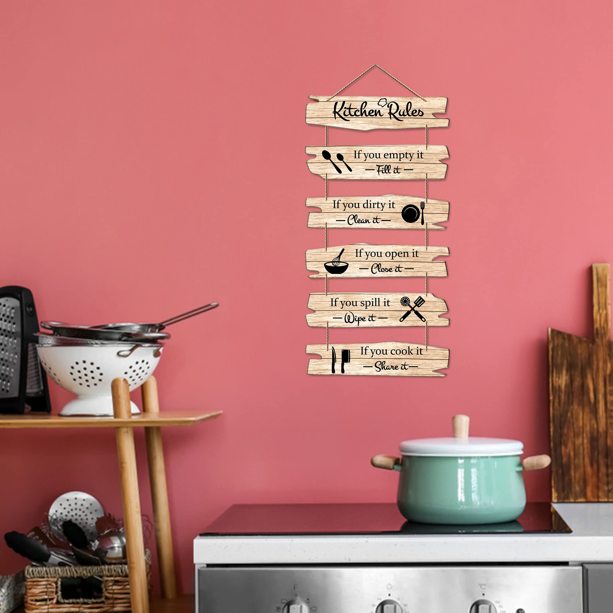 Artvibes Decorative Wall Hanging Decoration item for Kitchen | Bedroom | Living Room | Home Decor | House Warming Gifts | Kitche