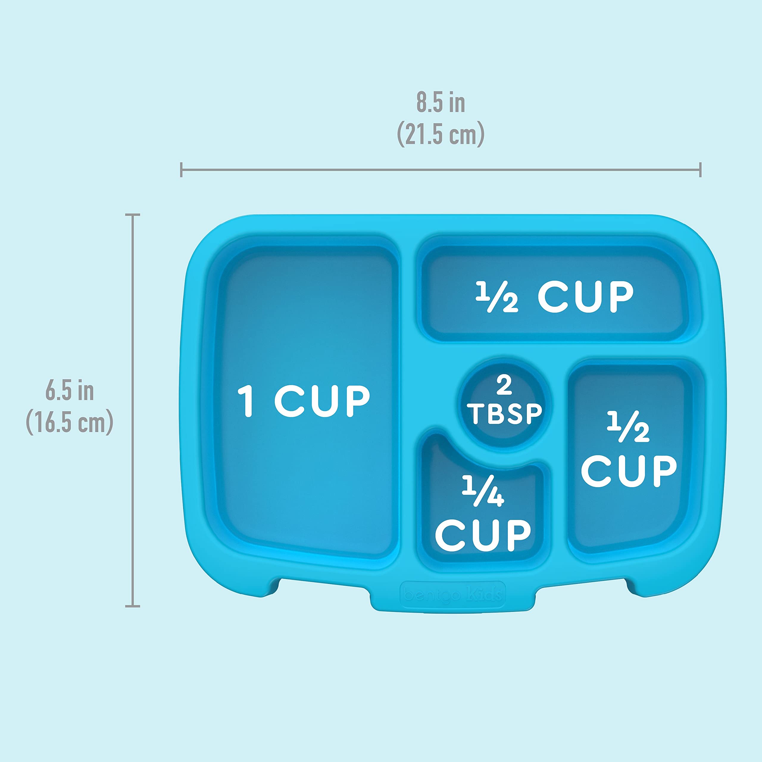 Bentgo Kids Tray With Transparent Cover - Reusable, Bpa-Free, 5-Compartment Meal Prep Container With Built-In Portion Control Fo