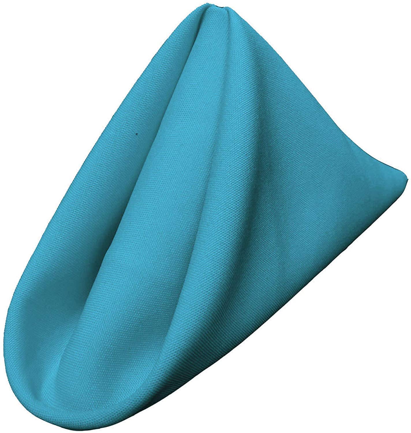 LA Linen Pack-10 Polyester Poplin Napkin 18 by 18-Inch  Dark Turquoise