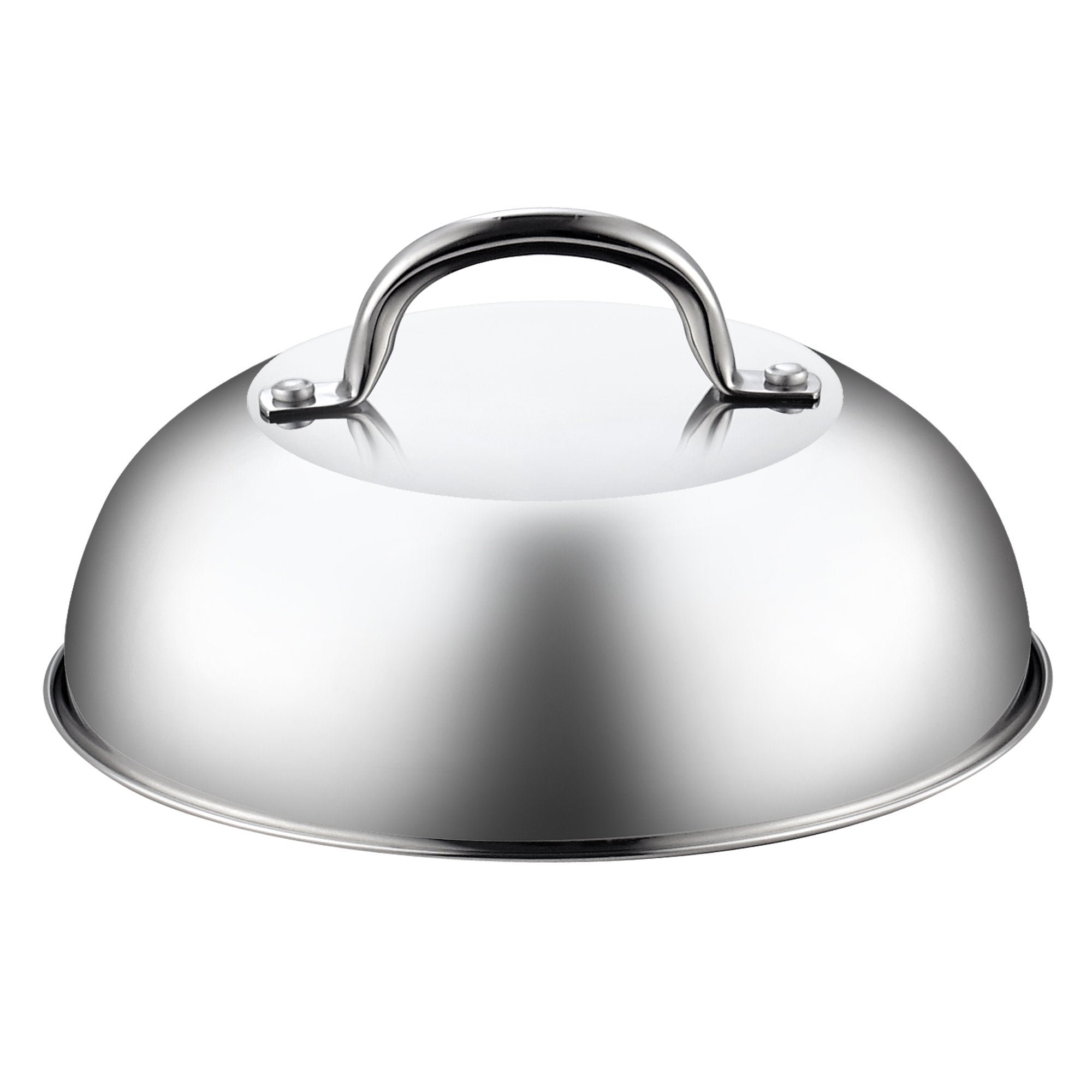 Cook N Home 9.5-Inch Stainless Steel Grill Cooking Steaming Dome Lid, Model 02557
