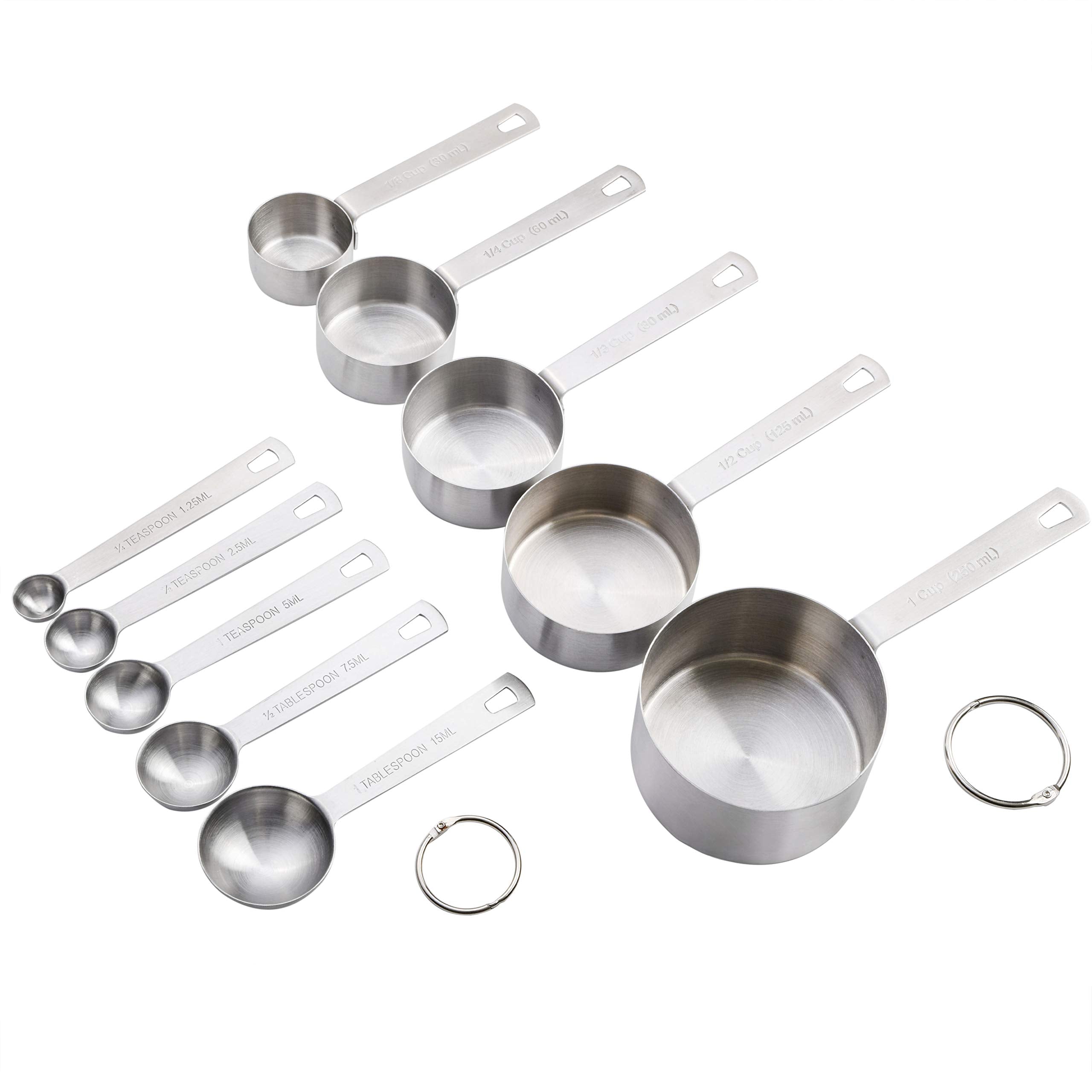 Babish 10-Piece Stainless Steel Measuring Cups & Spoon Set