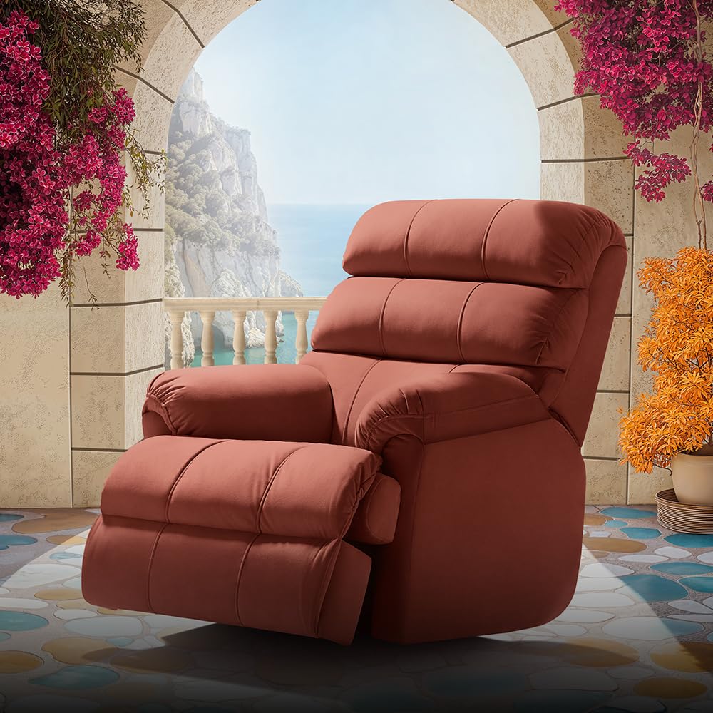 Duroflex Avalon Posture Pro Single Seater Leatherette Motorized Rocking & Rotating Recliner | 1 Year Warranty | Pocket Spring Su