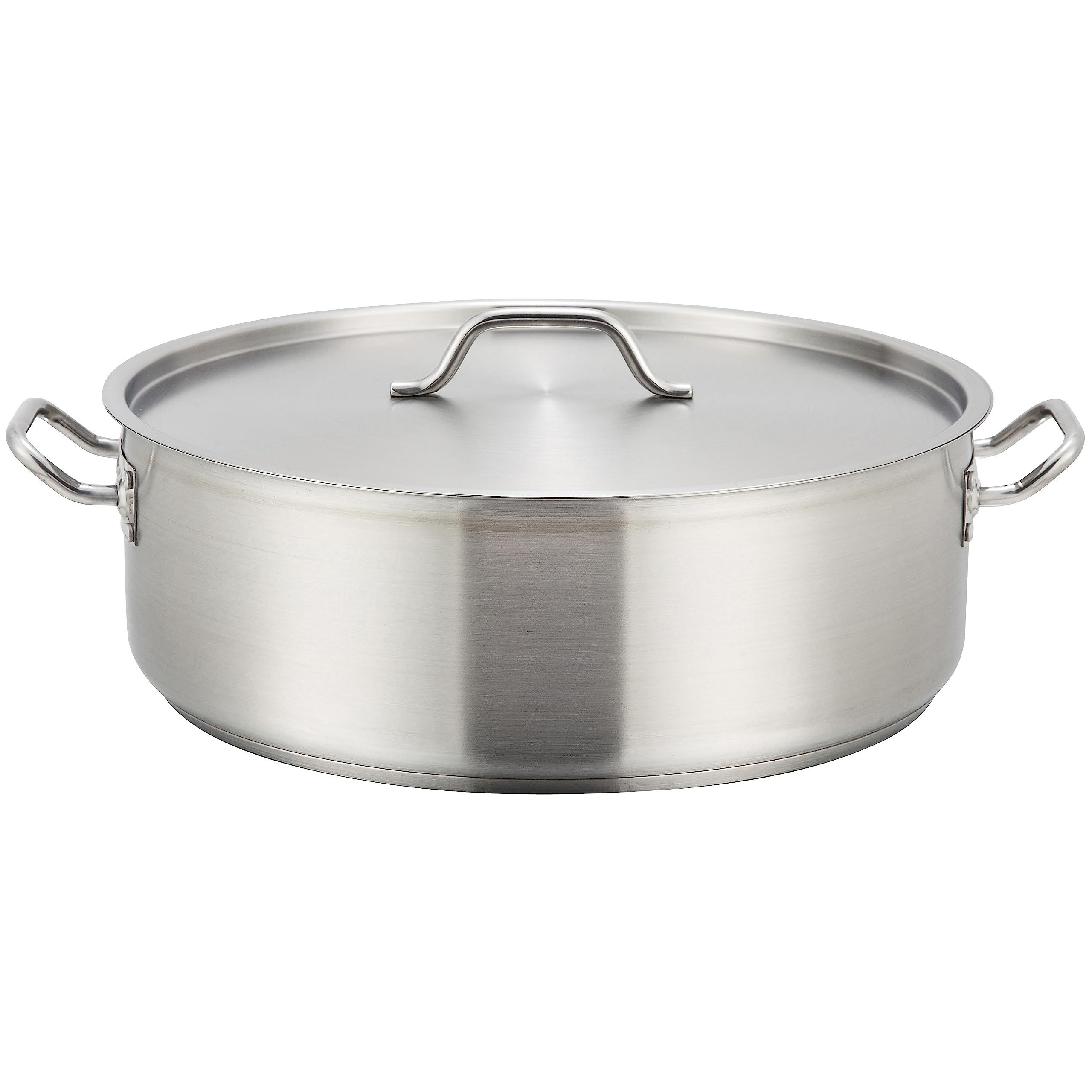 Winware - Stainless Steel 25 Quart Brasier With Cover