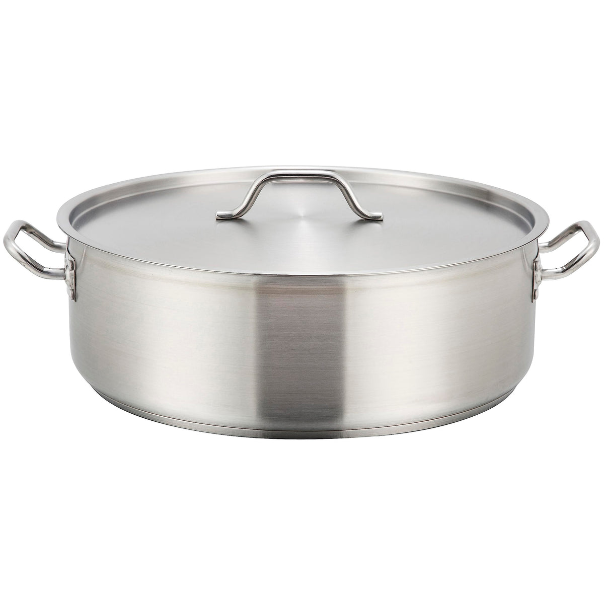 Winware - Stainless Steel 25 Quart Brasier With Cover