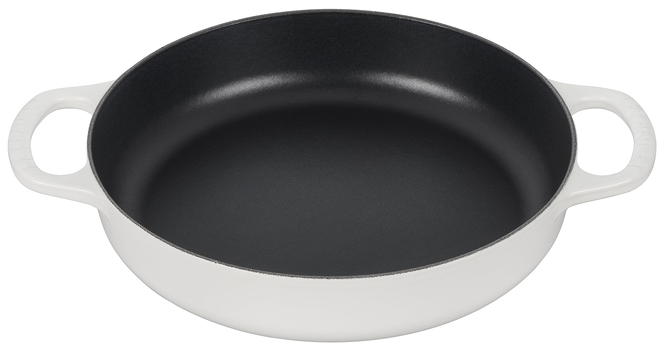 Le Creuset Signature Cast Iron Everyday Pan, 11, White