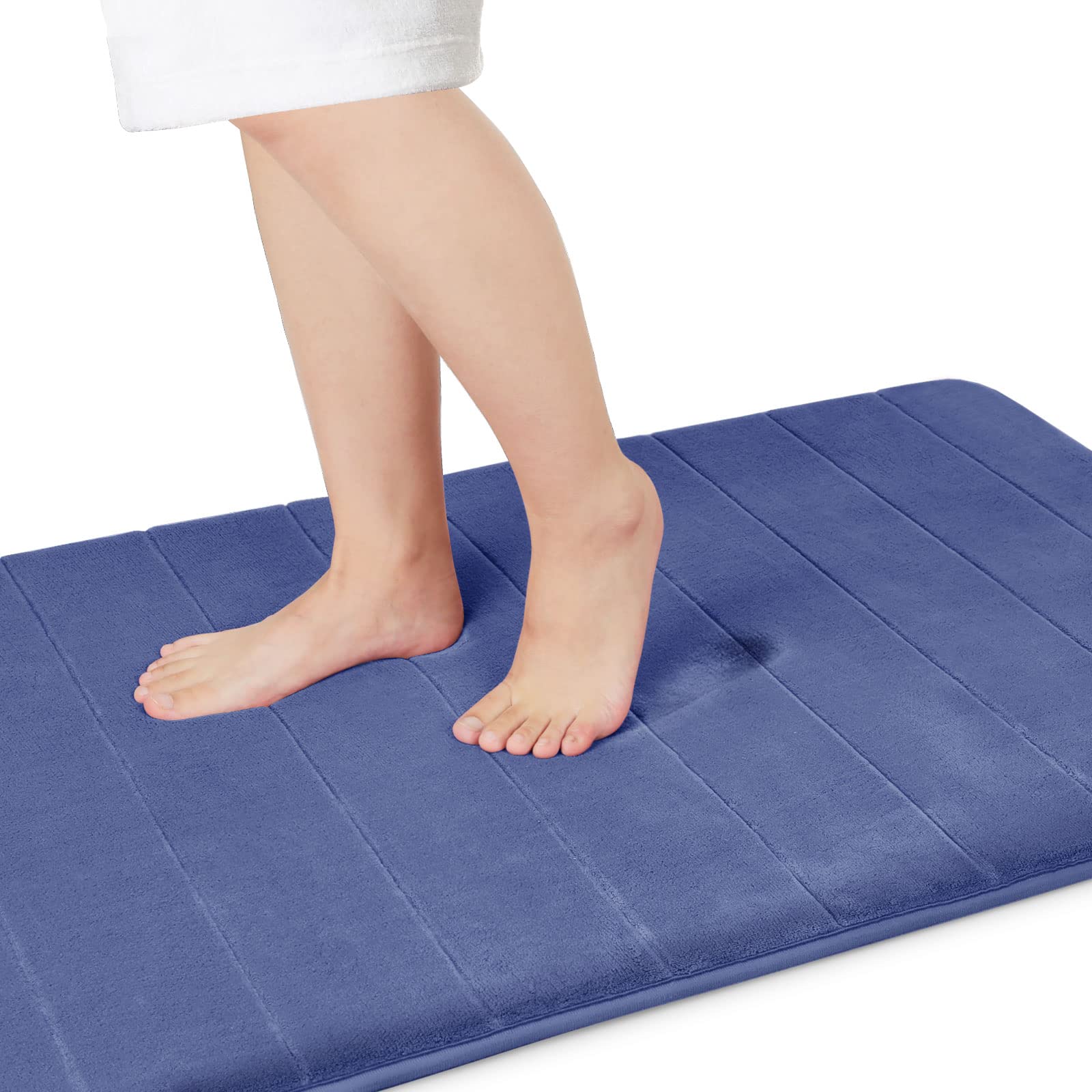 Yimobra Memory Foam Bath Mat Large Size, 44 X 24 Inches, Soft And Comfortable, Super Water Absorption, Non-Slip, Thick, Machine