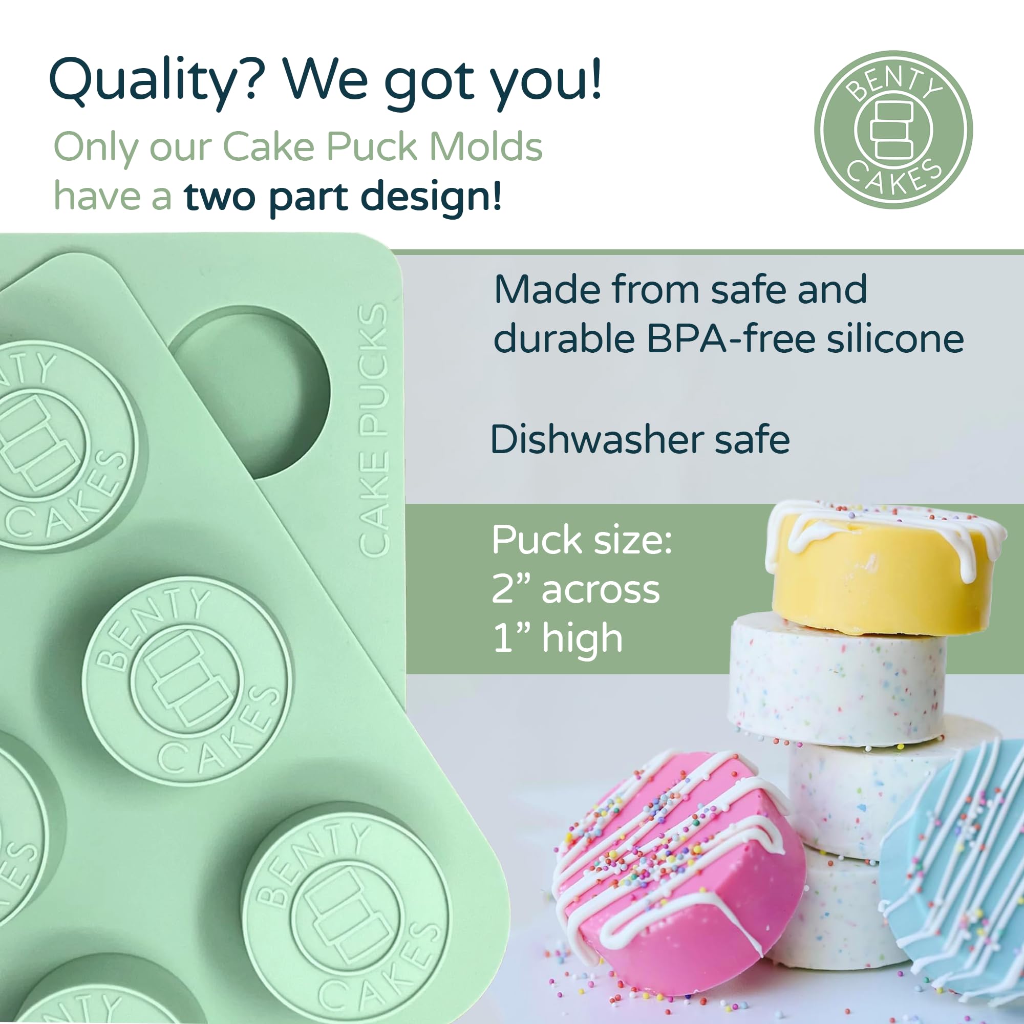 The Original Cakepuck Bonus Bundle Set - It'S Not A Pop, It'S A Puck! The Easier Way To Make Chocolate Covered Desserts - Bpa Fr