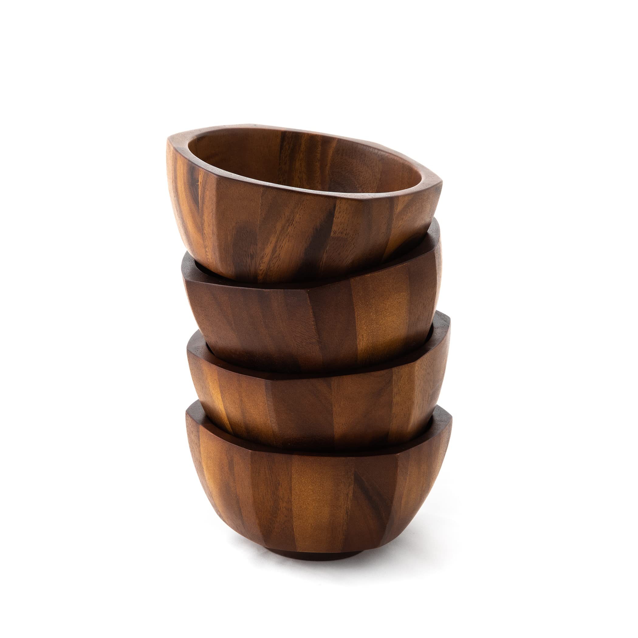 Nambe Rivet Individual Salad Bowls | Set Of 4 | Serve Pasta, Condiments, Dip, Fruit, Sauce, Nuts, Olives, And Salsa | Vegetable