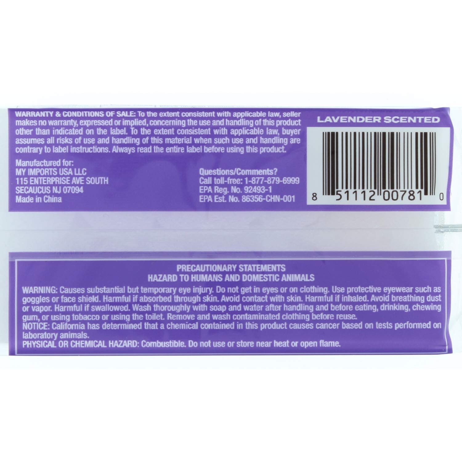 Moth Shield 4 Pk Closet Block Lavender Scented