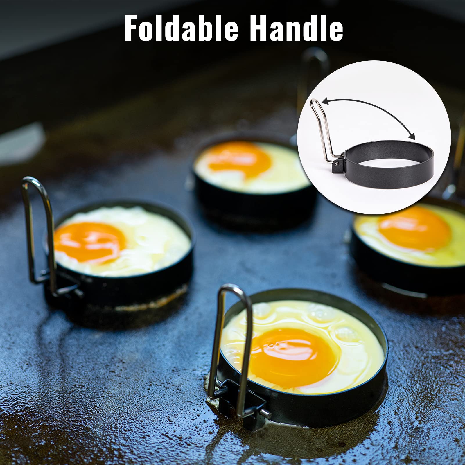 Shinestar 6-Piece Griddle Breakfast Kit For Blackstone - Complete Set Of Griddle Accessories Including Pancake Batter Dispenser,