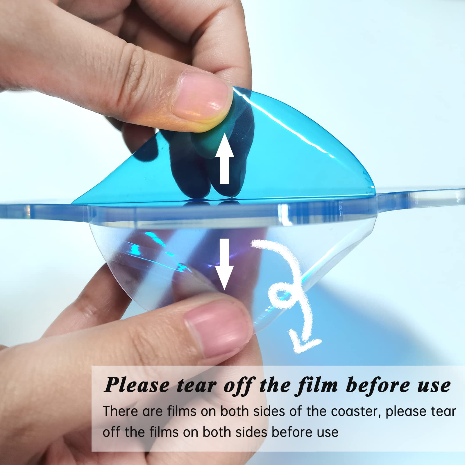 Acrylic Irregular Coaster, Creative Decorative Plate Coaster Mug Pad Coffee Cup Mats Dining Table Ornaments Shooting Props (Mult