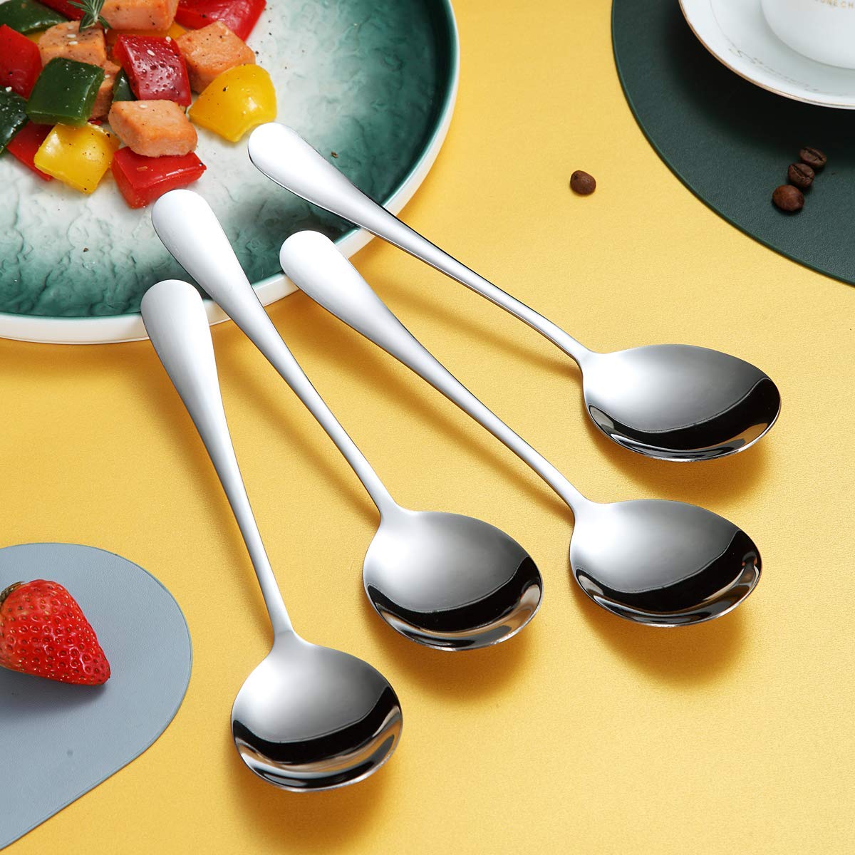 Serving Spoons 4 Pieces, Kyraton Serving Spoons, Include Solid Serving Spoon Stainless Steel Serving Utensils, Serving Set Packi